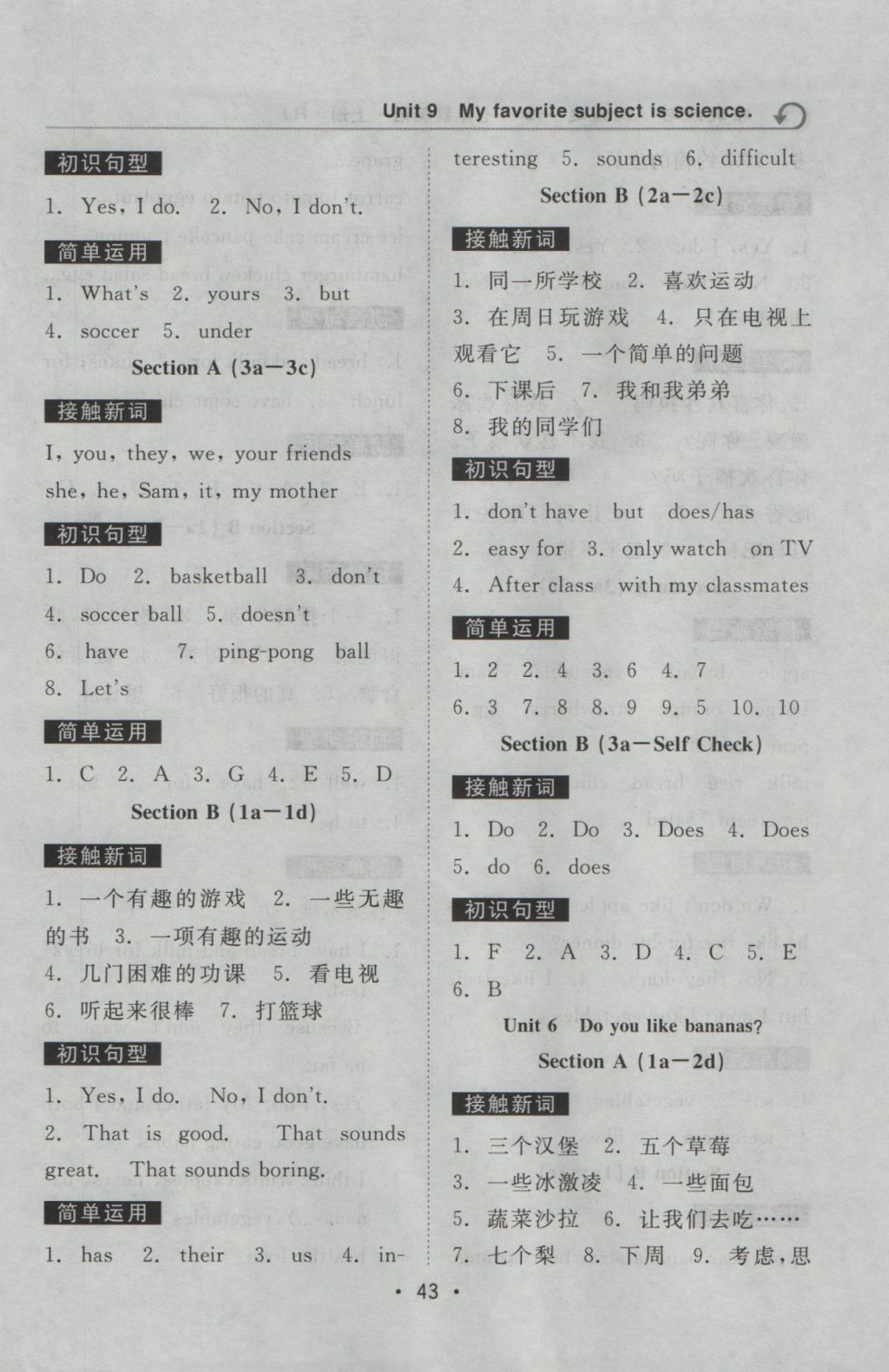 2016年精彩練習(xí)就練這一本七年級(jí)英語(yǔ)上冊(cè)人教版 預(yù)習(xí)空間答案第21頁(yè)