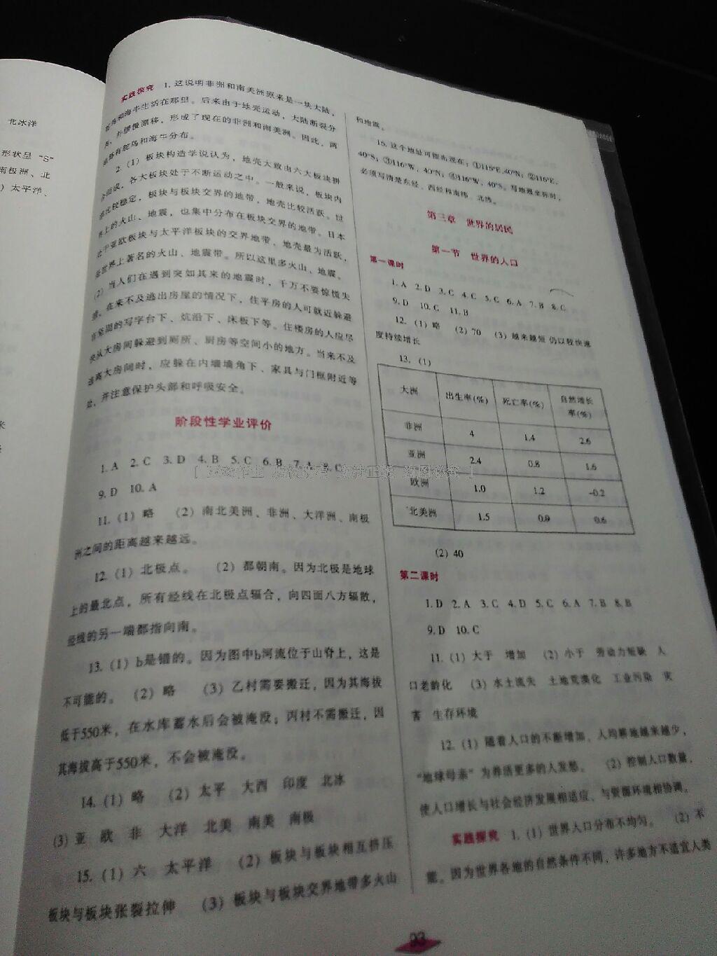 2016年自主合作探究新課程學(xué)習(xí)與評價(jià)七年級地理上冊湖南教育版 第4頁