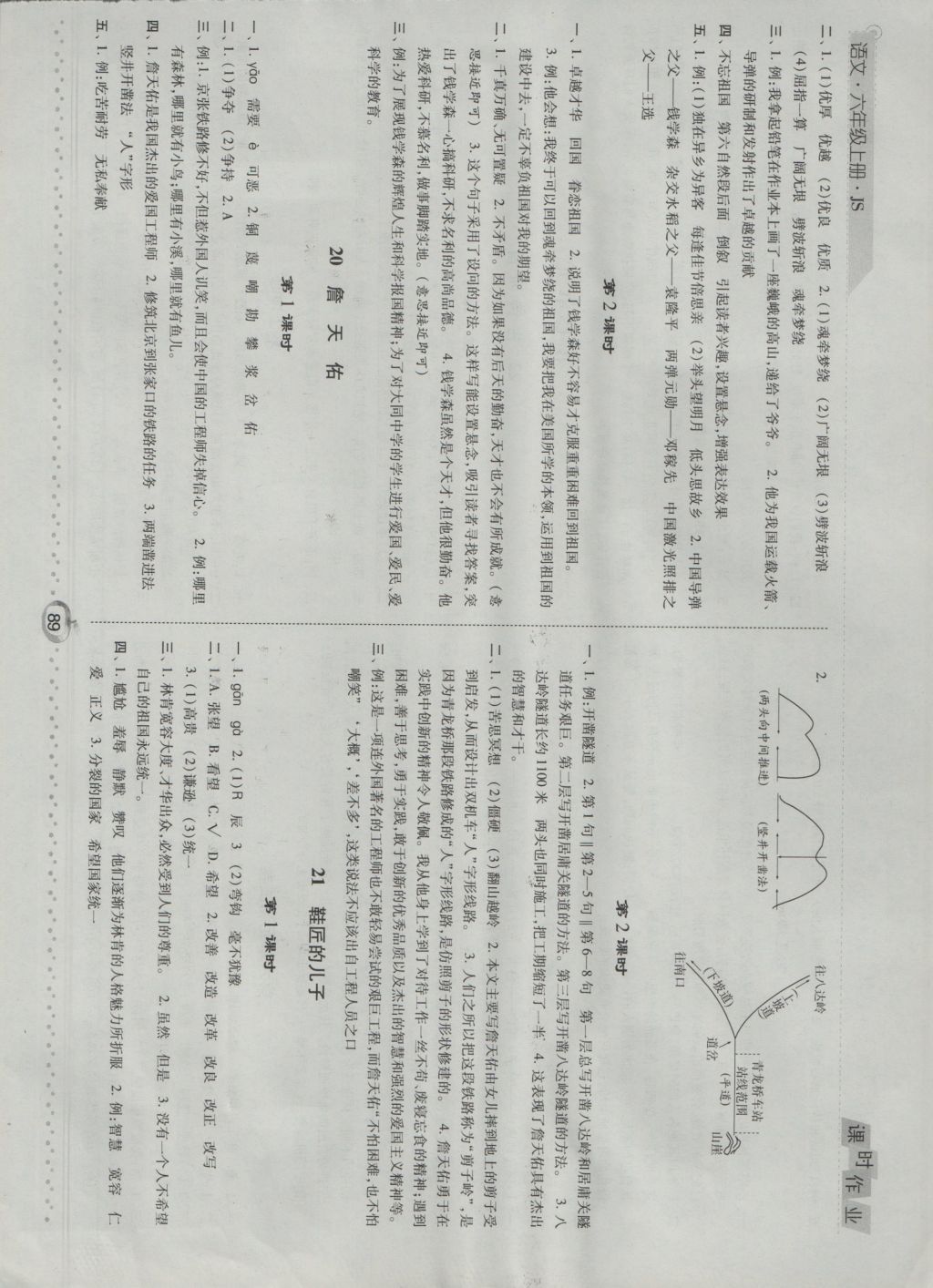 2016年經(jīng)綸學(xué)典課時(shí)作業(yè)六年級(jí)語(yǔ)文上冊(cè)江蘇版 參考答案第11頁(yè)