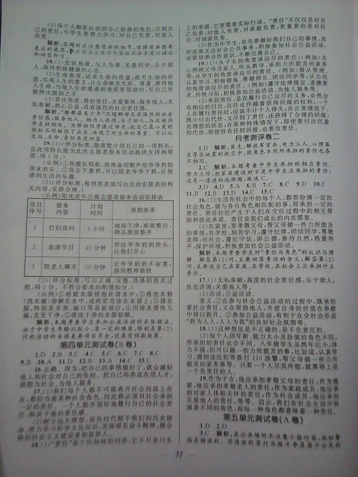 2016年湘教考苑單元測(cè)試卷八年級(jí)思想品德上冊(cè)人教版 第5頁(yè)