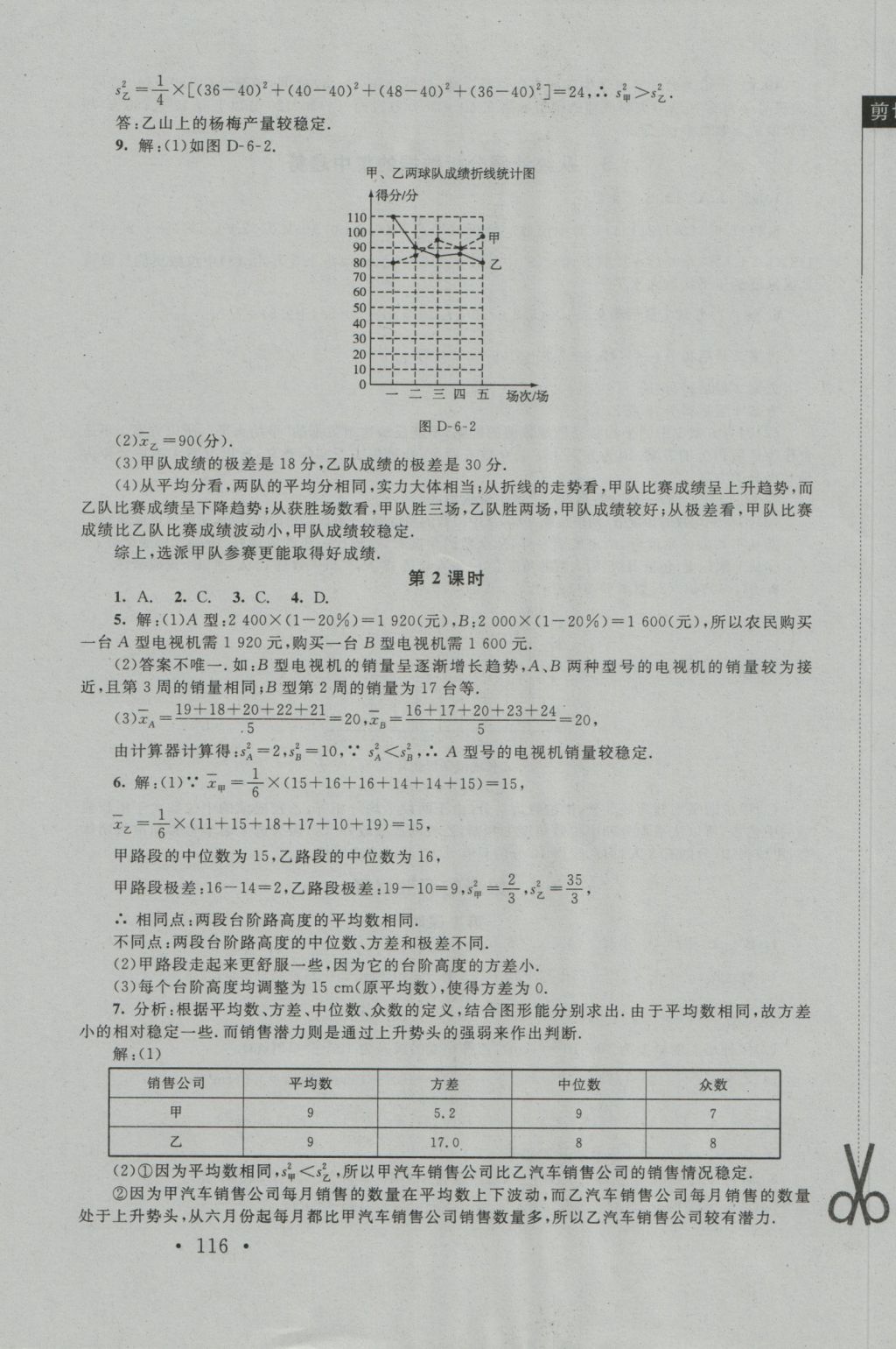 2016年新课标同步单元练习八年级数学上册北师大版深圳专版 参考答案第14页