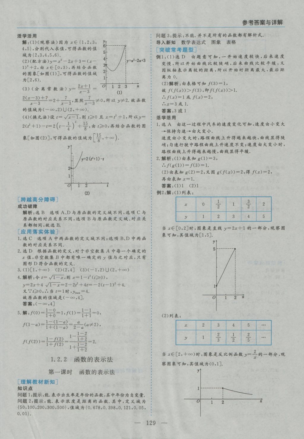 高中新課程學(xué)習(xí)指導(dǎo)數(shù)學(xué)必修1人教A版河南省內(nèi)使用 參考答案第7頁(yè)