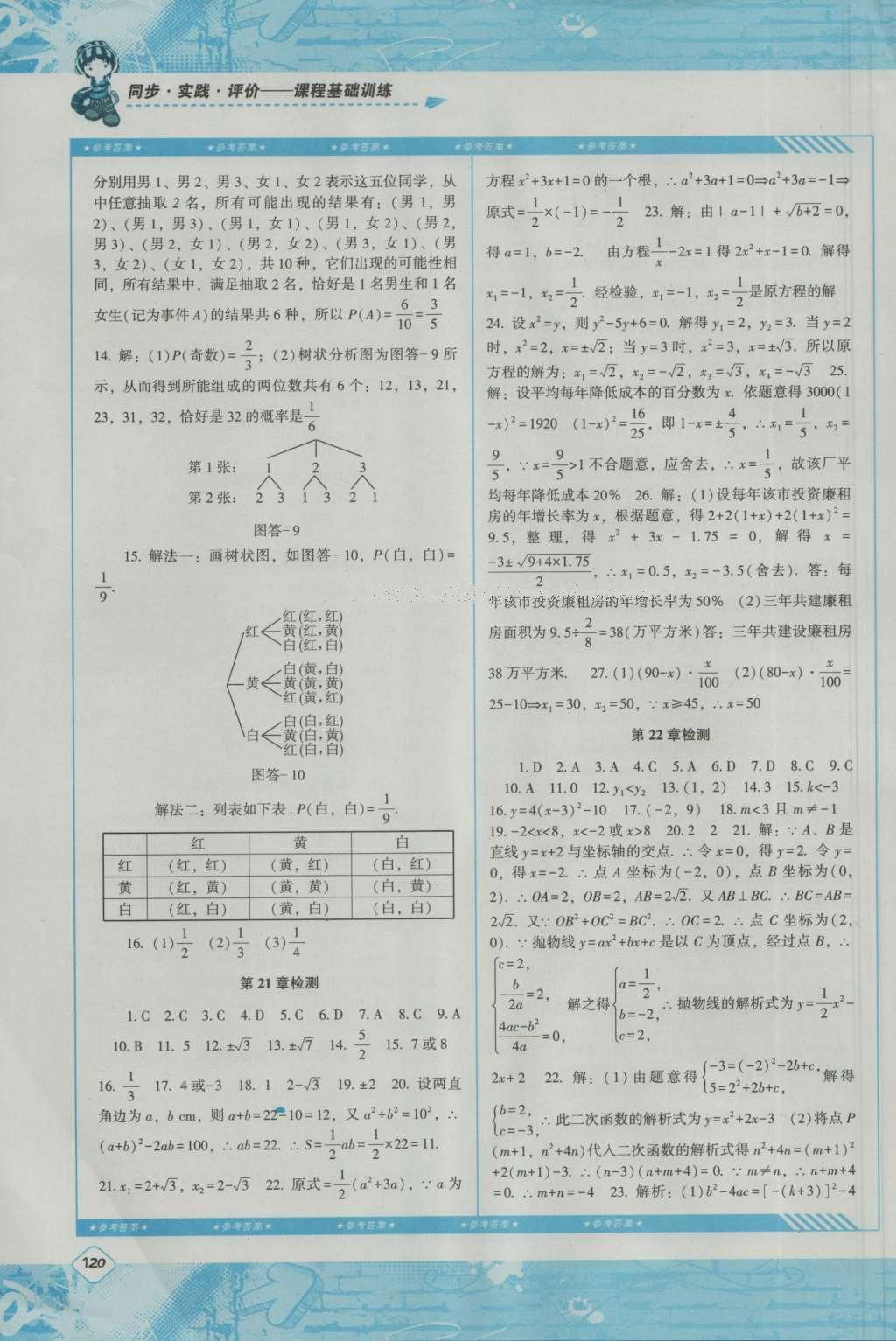 2016年课程基础训练七年级数学上册人教版湖南少年儿童出版社 参考答案第10页