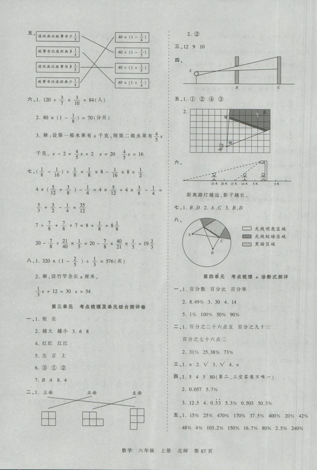 2016年王朝霞考點(diǎn)梳理時(shí)習(xí)卷六年級(jí)數(shù)學(xué)上冊(cè)北師大版 參考答案第3頁(yè)