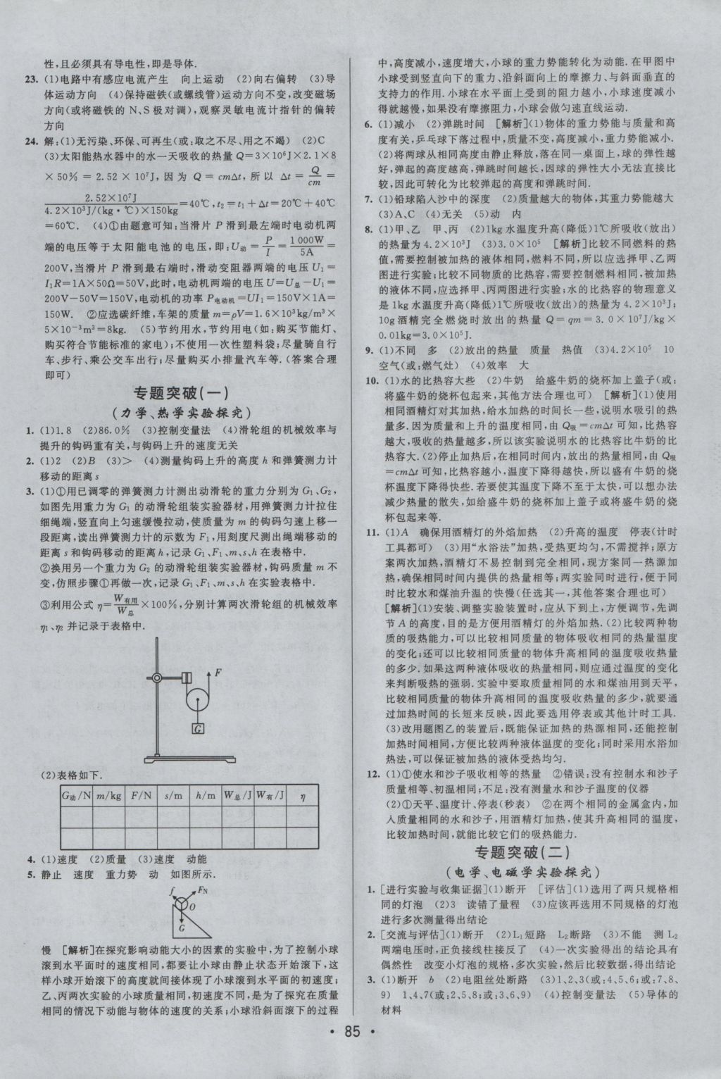 2016年期末考向標(biāo)海淀新編跟蹤突破測(cè)試卷九年級(jí)物理全一冊(cè)滬粵版 參考答案第9頁(yè)