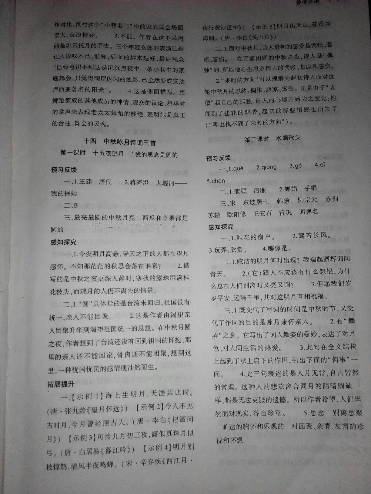 2016年基礎(chǔ)訓(xùn)練七年級(jí)語(yǔ)文上冊(cè)蘇教版僅限河南省使用大象出版社 第11頁(yè)