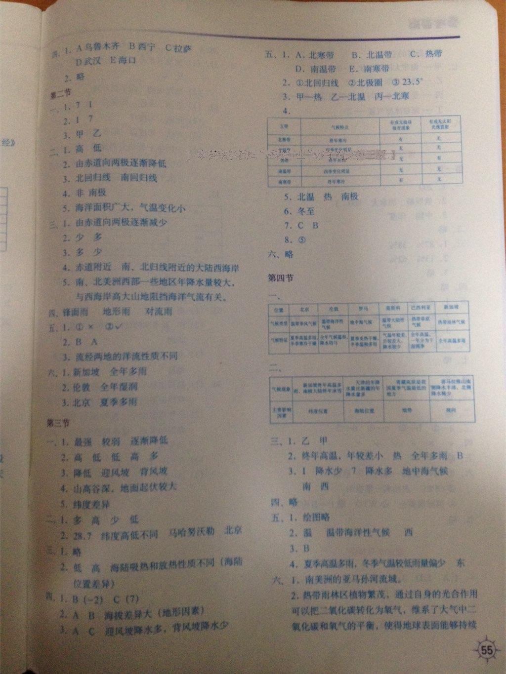 2016地理填充圖冊七年級上冊湘教版中國地圖出版社 第6頁