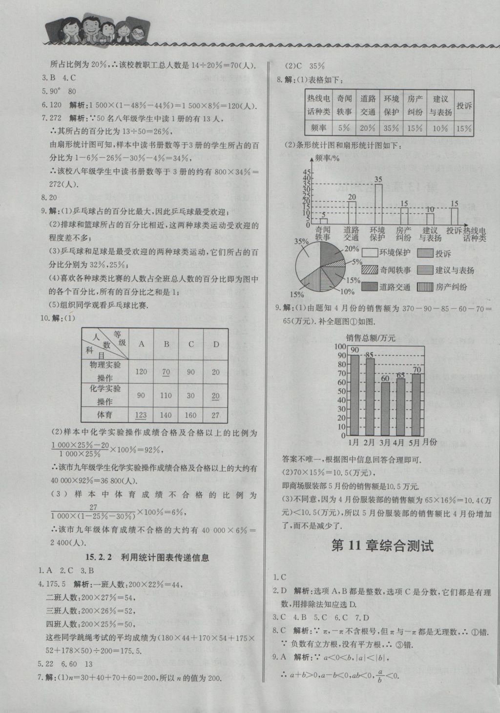 2016年尖子生课课练八年级数学上册华师大版 参考答案第21页