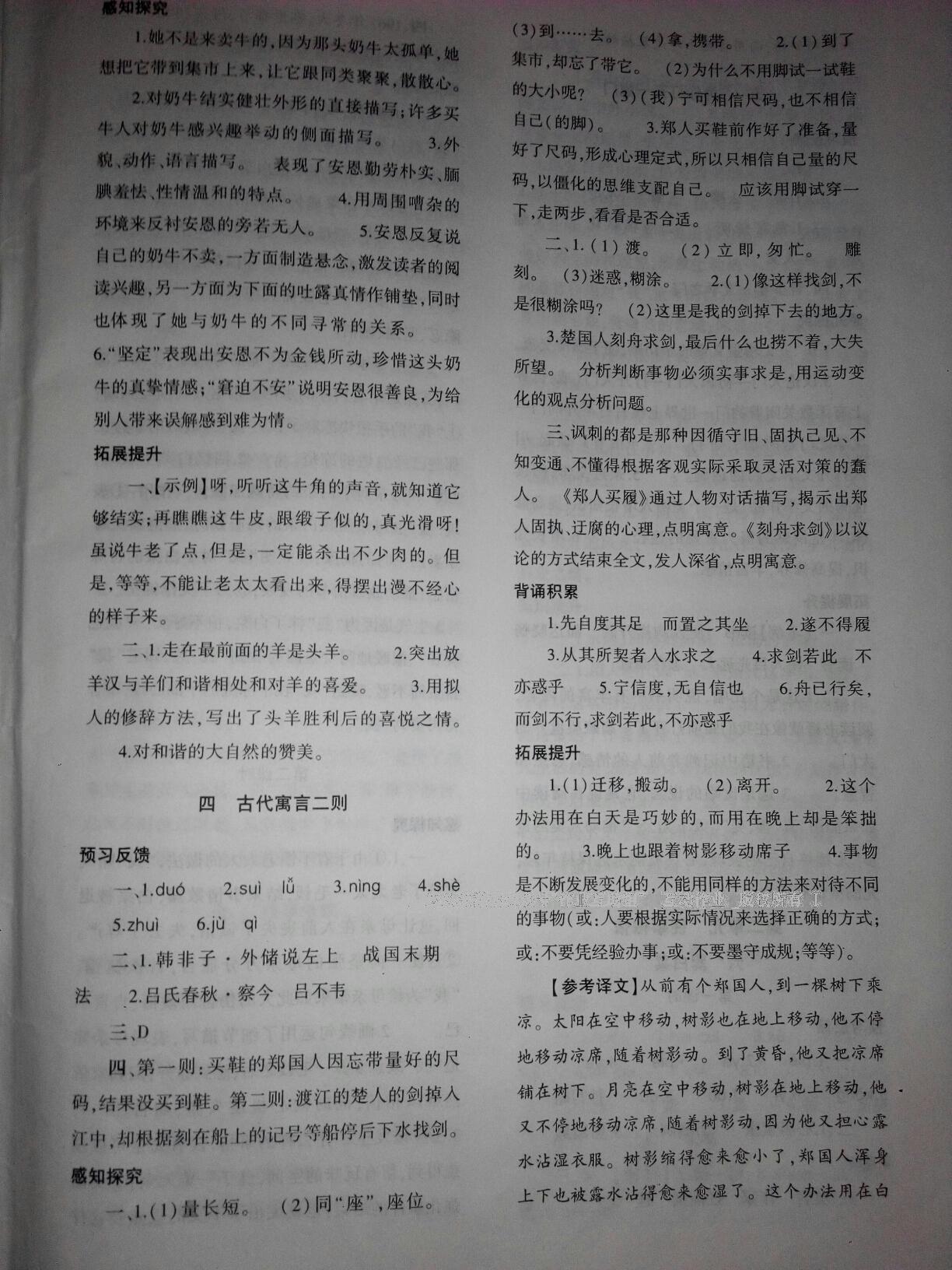 2016年基礎(chǔ)訓(xùn)練七年級語文上冊蘇教版僅限河南省使用大象出版社 第3頁