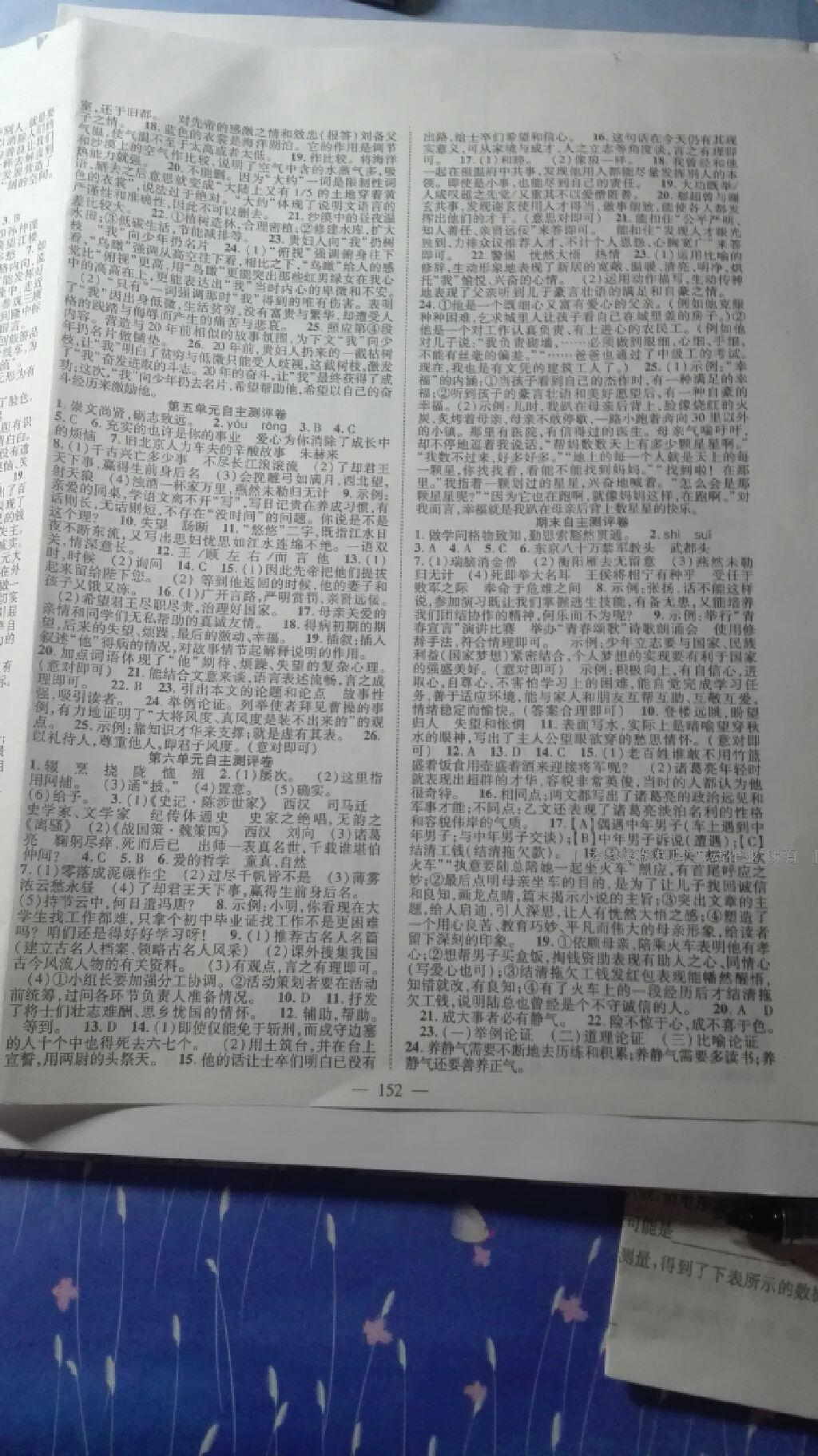 2015年名師課堂導(dǎo)學(xué)案九年級語文上冊 第24頁