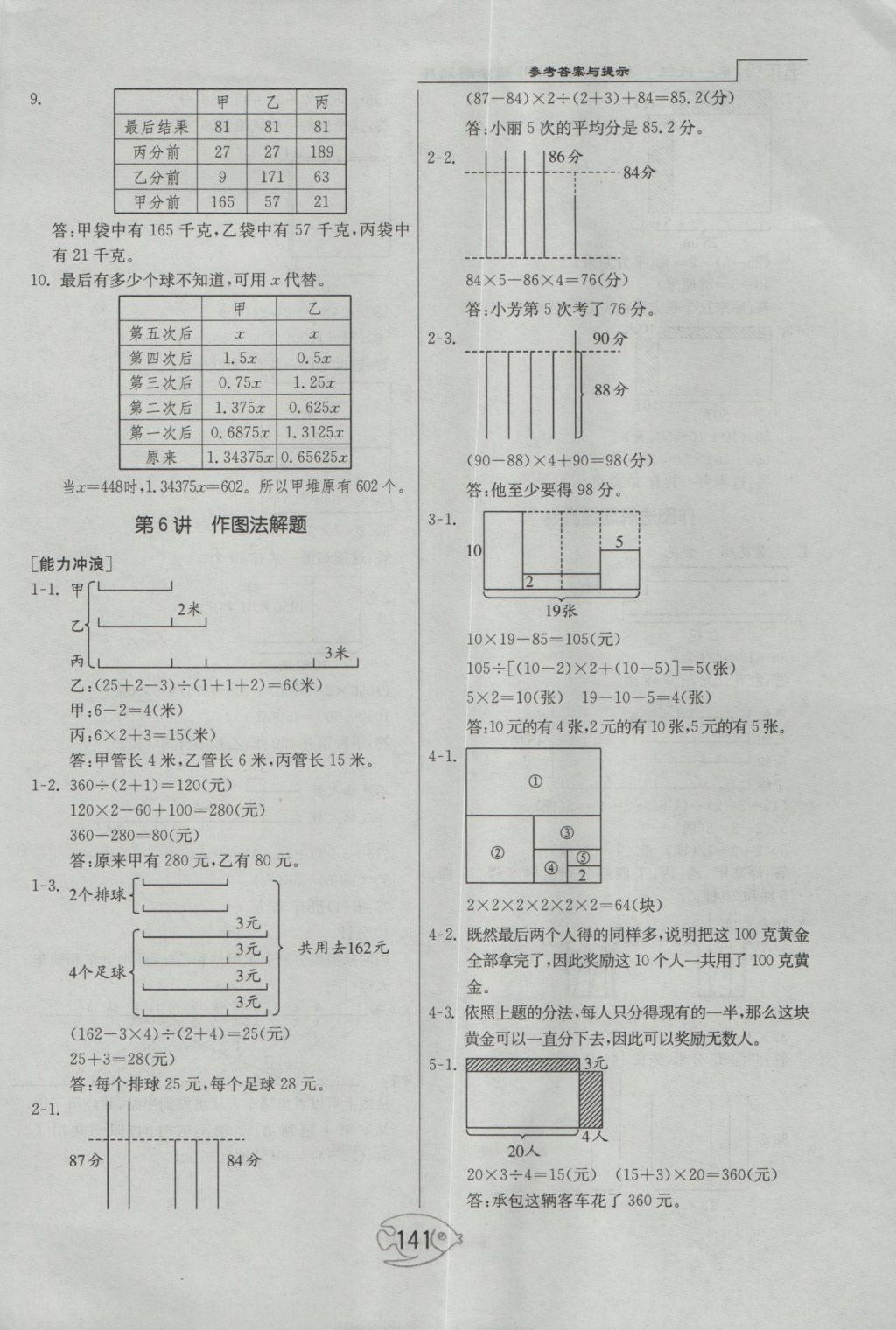 2016年舉一反三奧數(shù)1000題全解五年級(jí) 參考答案第7頁