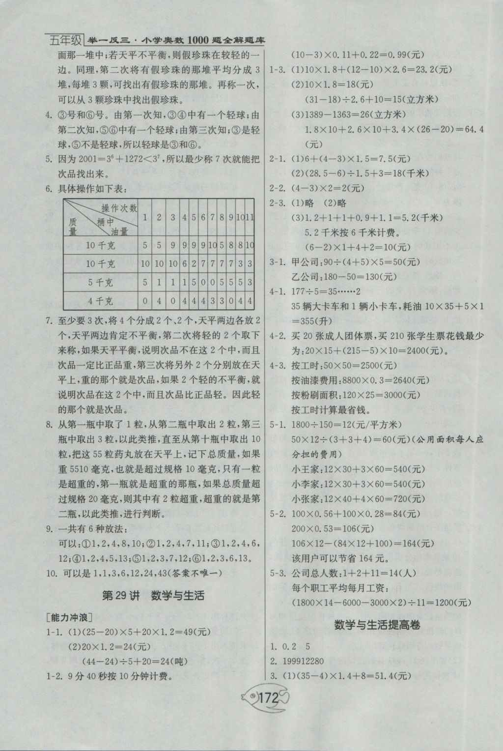 2016年舉一反三奧數(shù)1000題全解五年級 參考答案第38頁