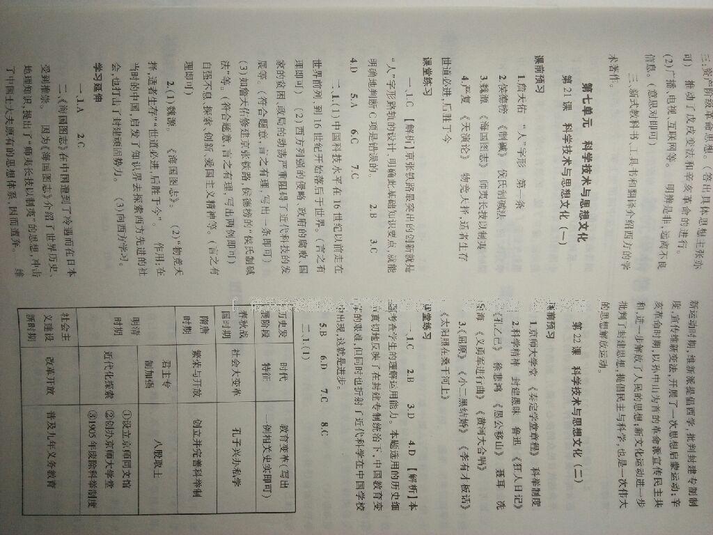 2016年基礎(chǔ)訓(xùn)練八年級(jí)歷史上冊(cè)人教版大象出版社 第68頁(yè)