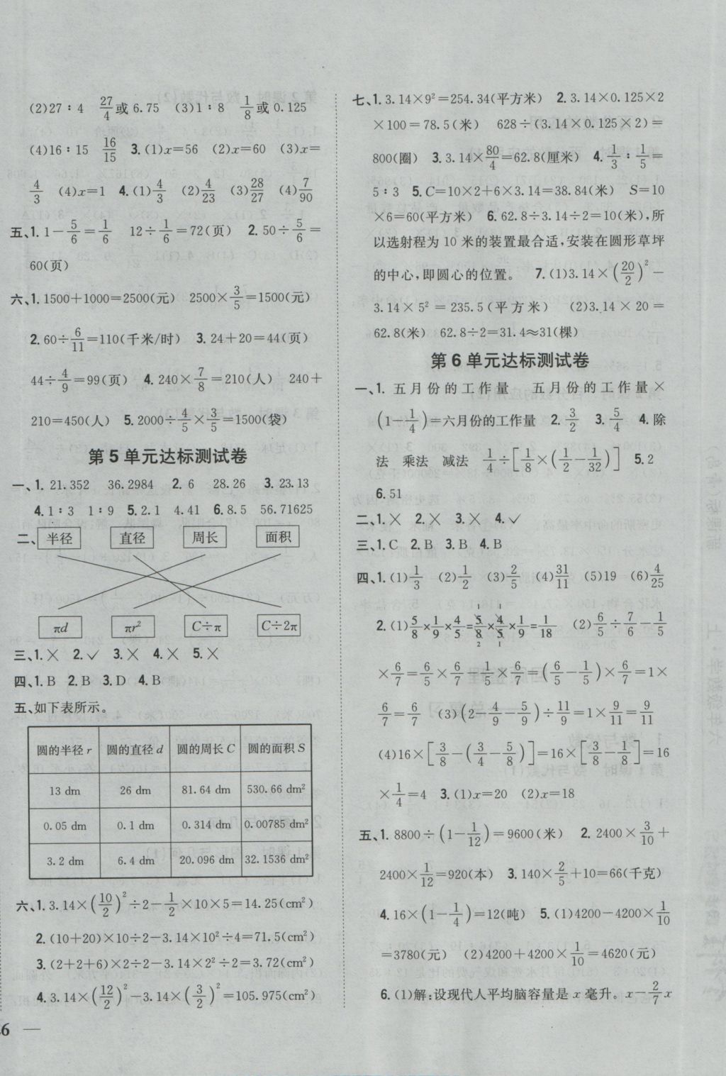 2016年全科王同步課時(shí)練習(xí)六年級(jí)數(shù)學(xué)上冊青島版 參考答案第12頁