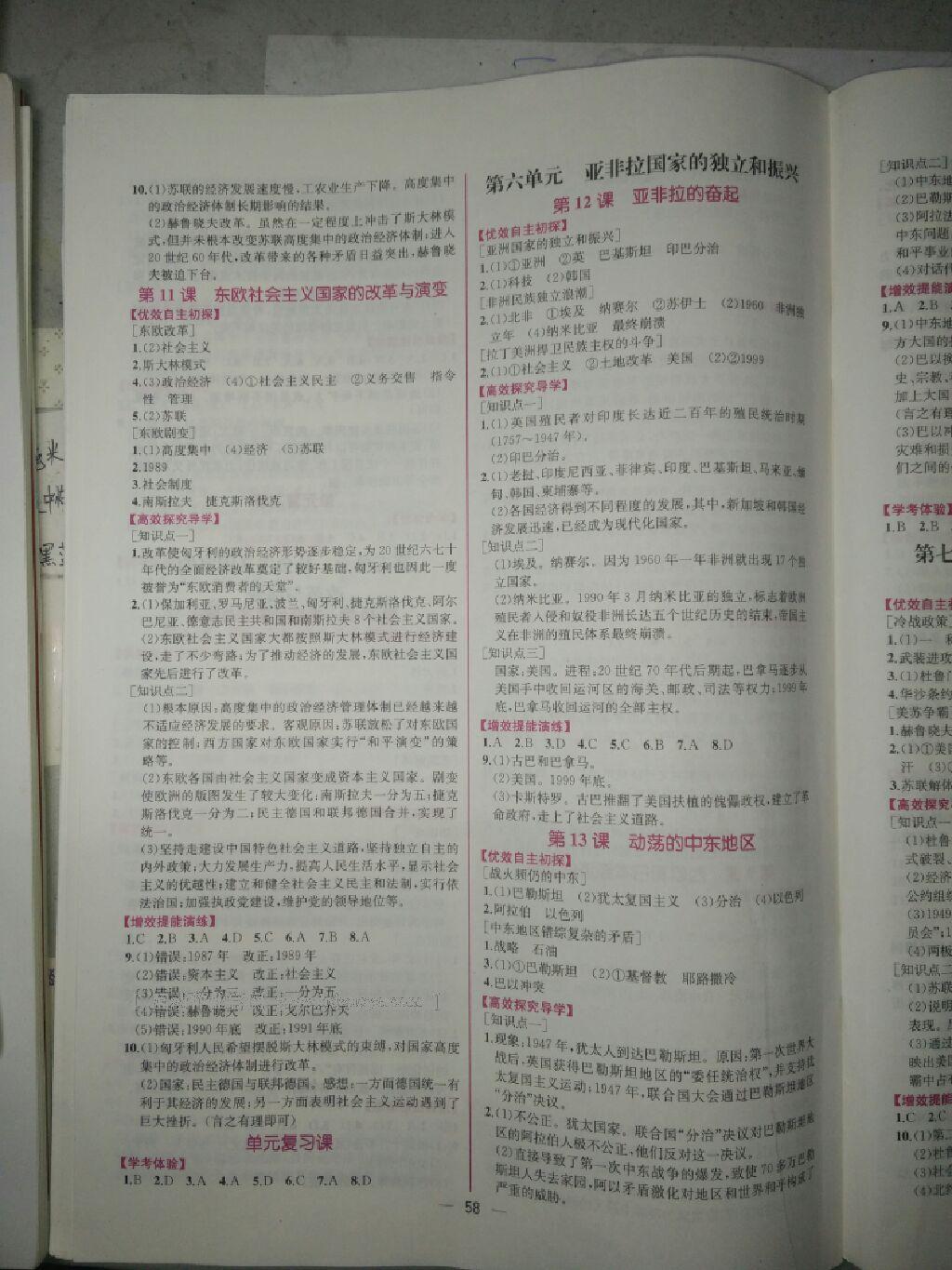 2016年同步导学案课时练九年级历史全一册人教版 第15页