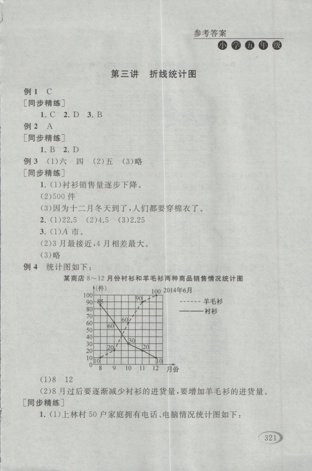 2016年同步奥数培优五年级江苏版 参考答案第55页