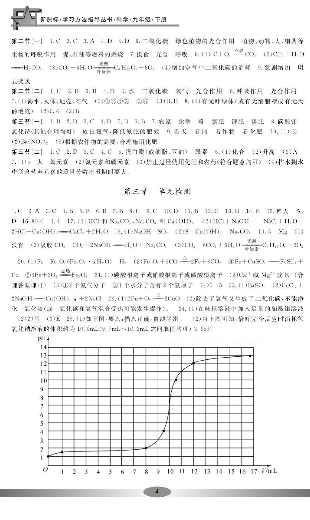 2016年新課標學習方法指導叢書九年級科學下冊 第3頁