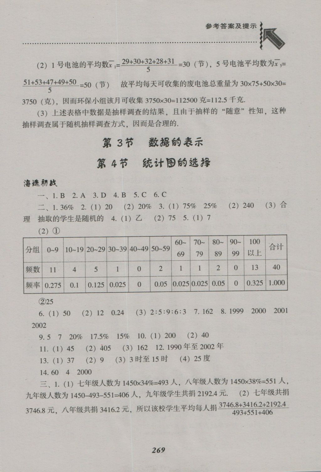 2016年尖子生題庫七年級數(shù)學上冊北師大版 參考答案第37頁