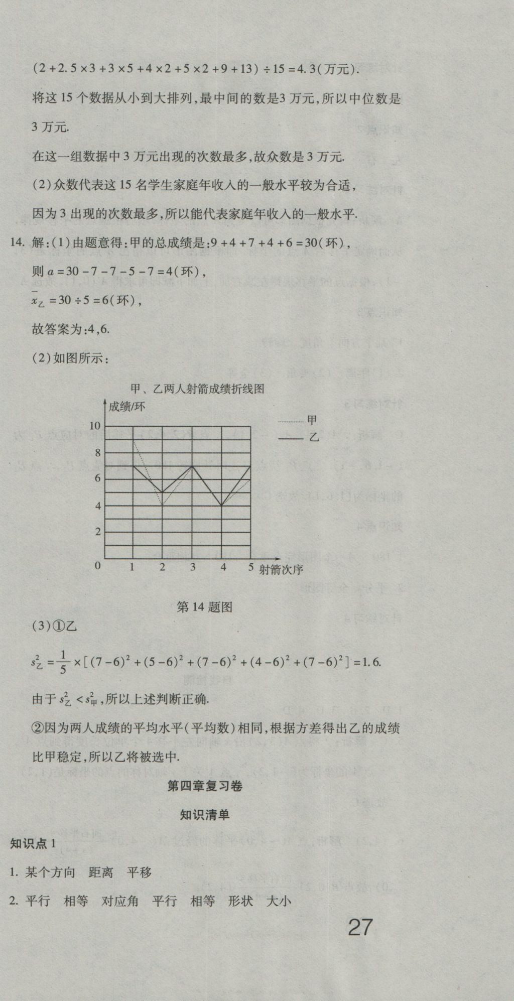 2016年奪冠沖刺卷八年級數(shù)學上冊魯教版五四制 參考答案第9頁