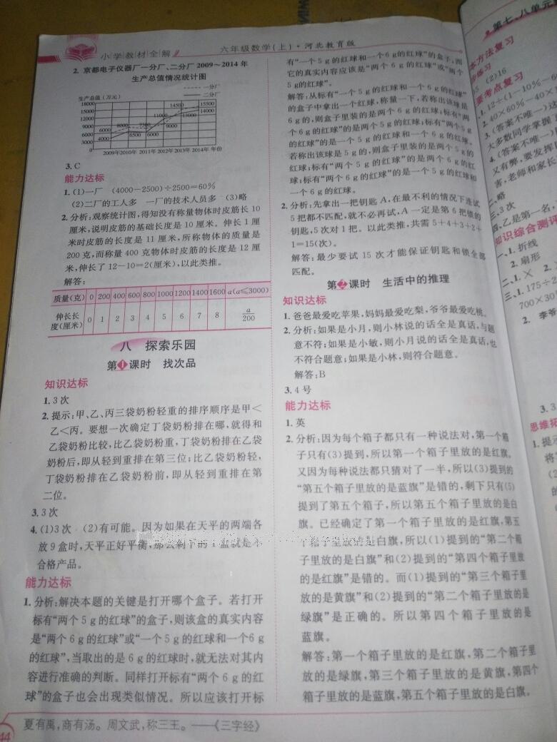 2016年小學(xué)教材全解六年級數(shù)學(xué)上冊冀教版 第13頁