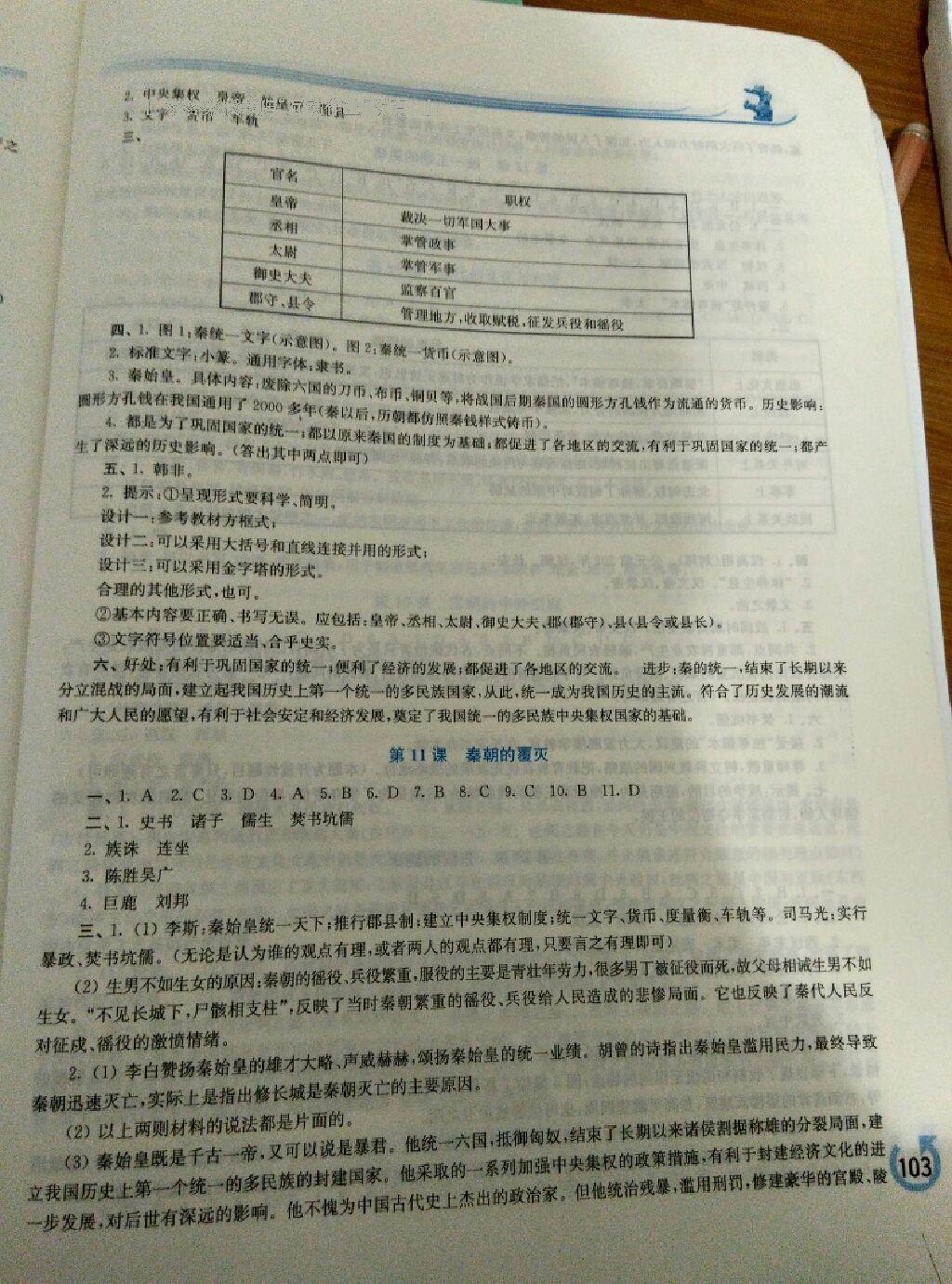 2016年新課程學(xué)習(xí)指導(dǎo)七年級中國歷史上冊華師大版 第21頁