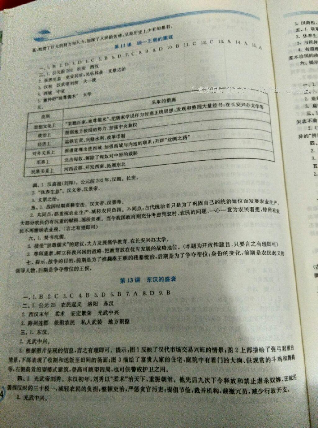 2016年新課程學(xué)習(xí)指導(dǎo)七年級(jí)中國(guó)歷史上冊(cè)華師大版 第22頁