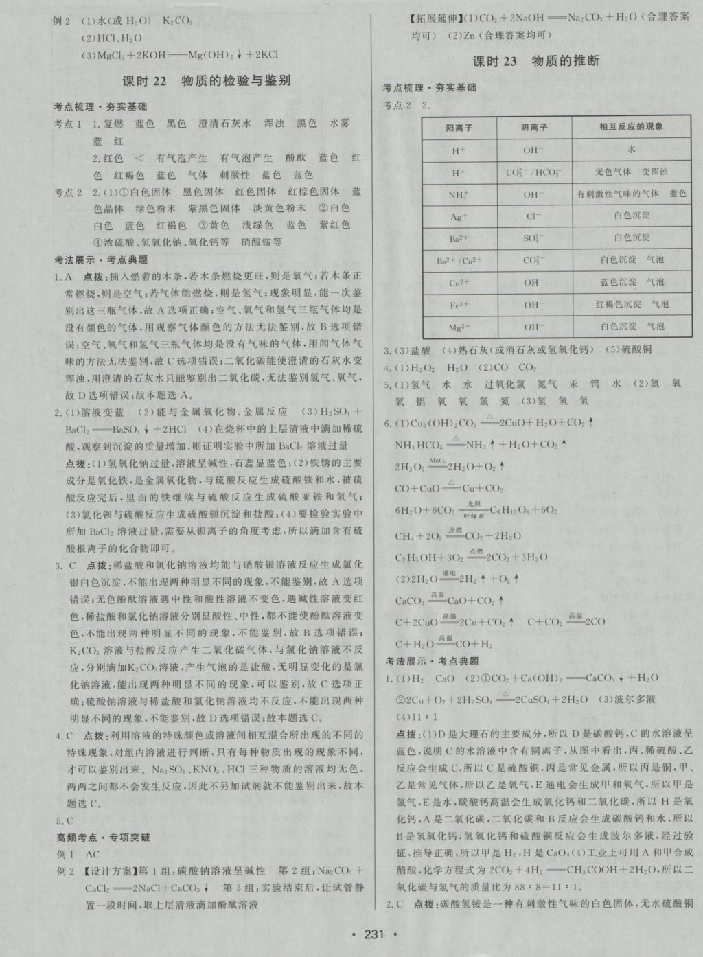 2017年啟東中學(xué)中考總復(fù)習(xí)化學(xué) 參考答案第15頁(yè)