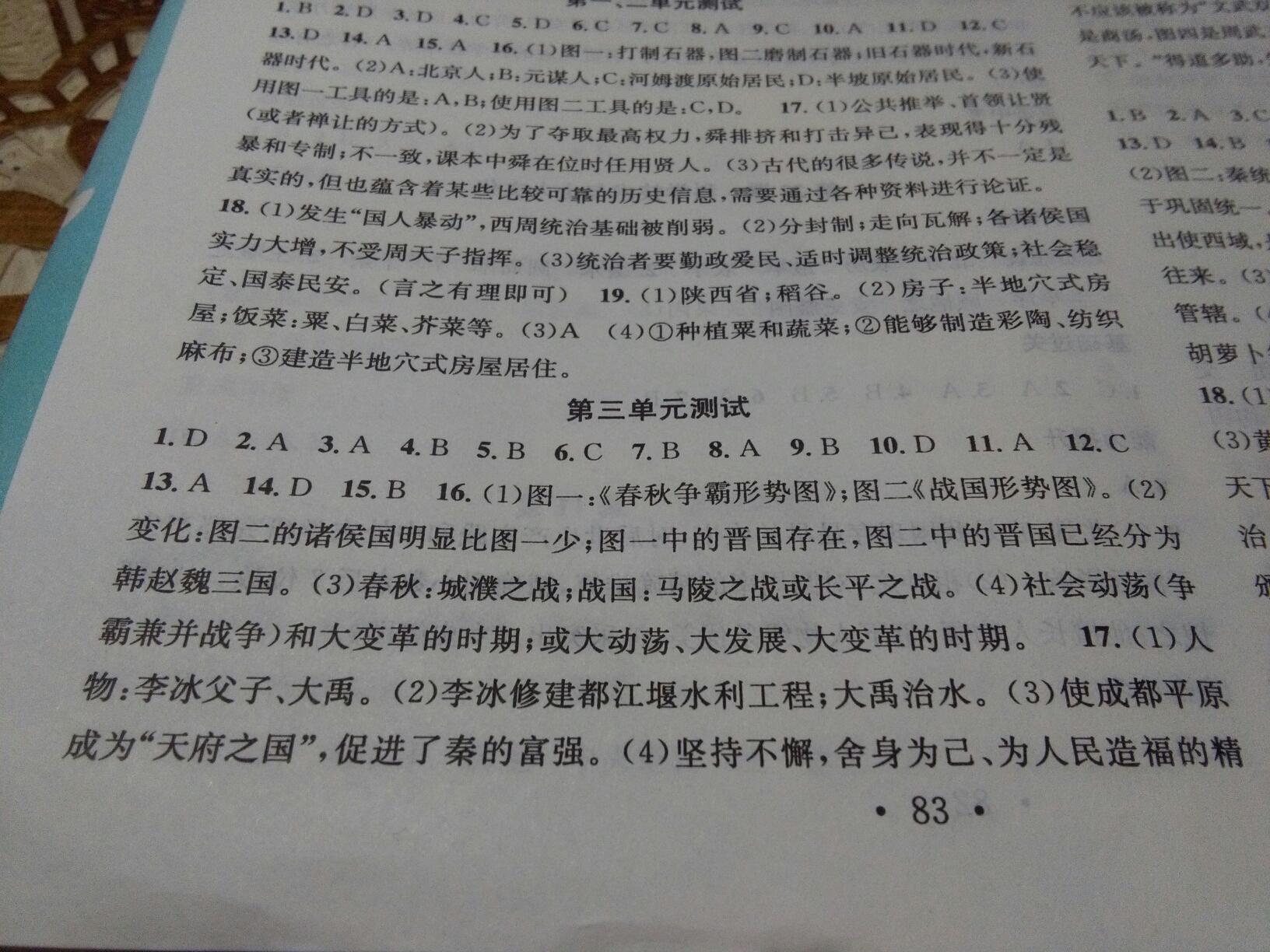 2016年名校课堂滚动学习法七年级历史上册岳麓版 第36页