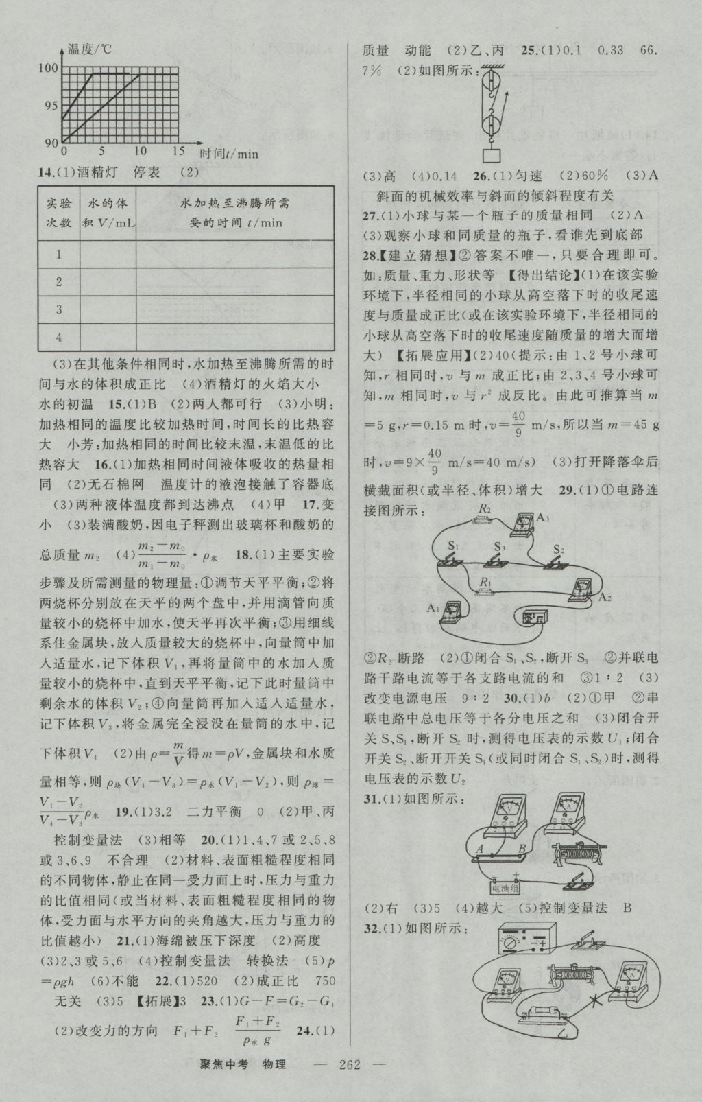 2017年聚焦中考物理 參考答案第28頁