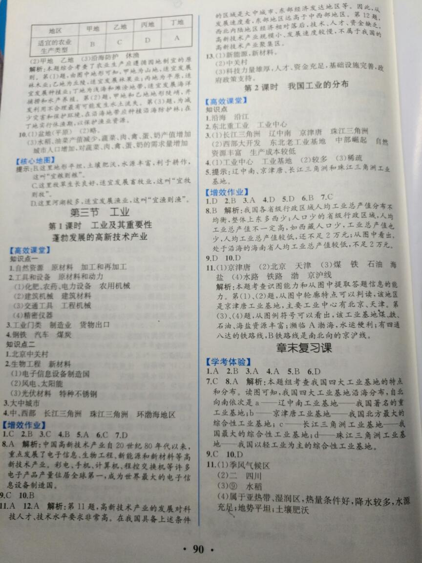 2016年人教金學(xué)典同步解析與測評八年級地理上冊人教版重慶專版 第2頁