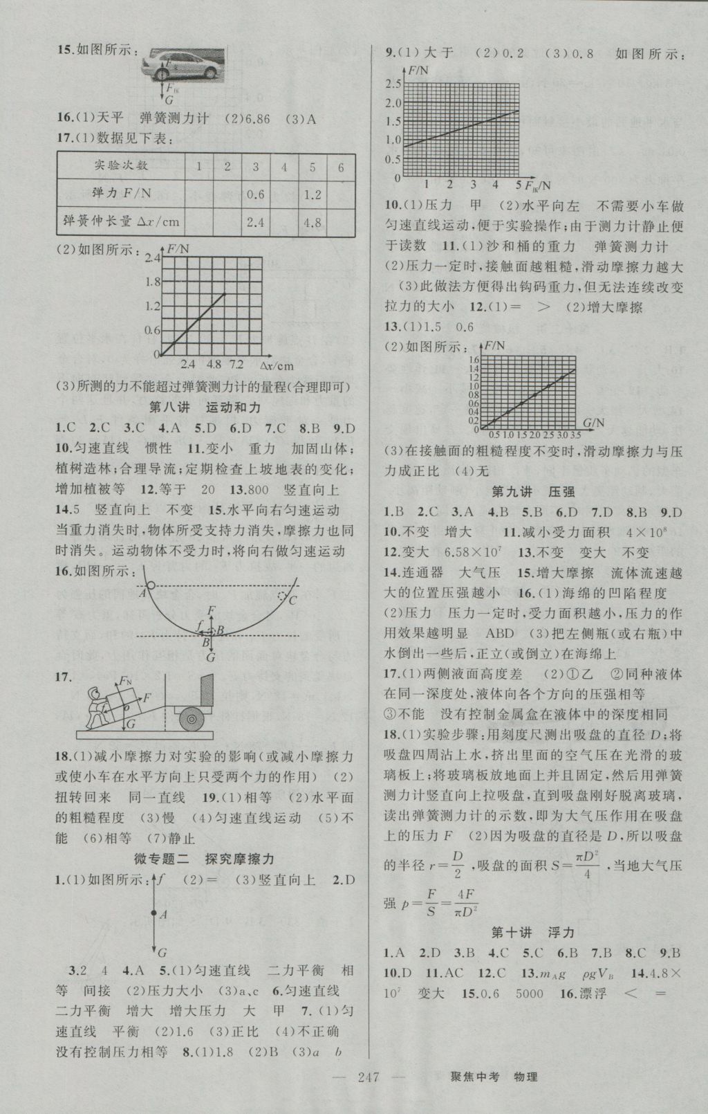 2017年聚焦中考物理 參考答案第13頁(yè)