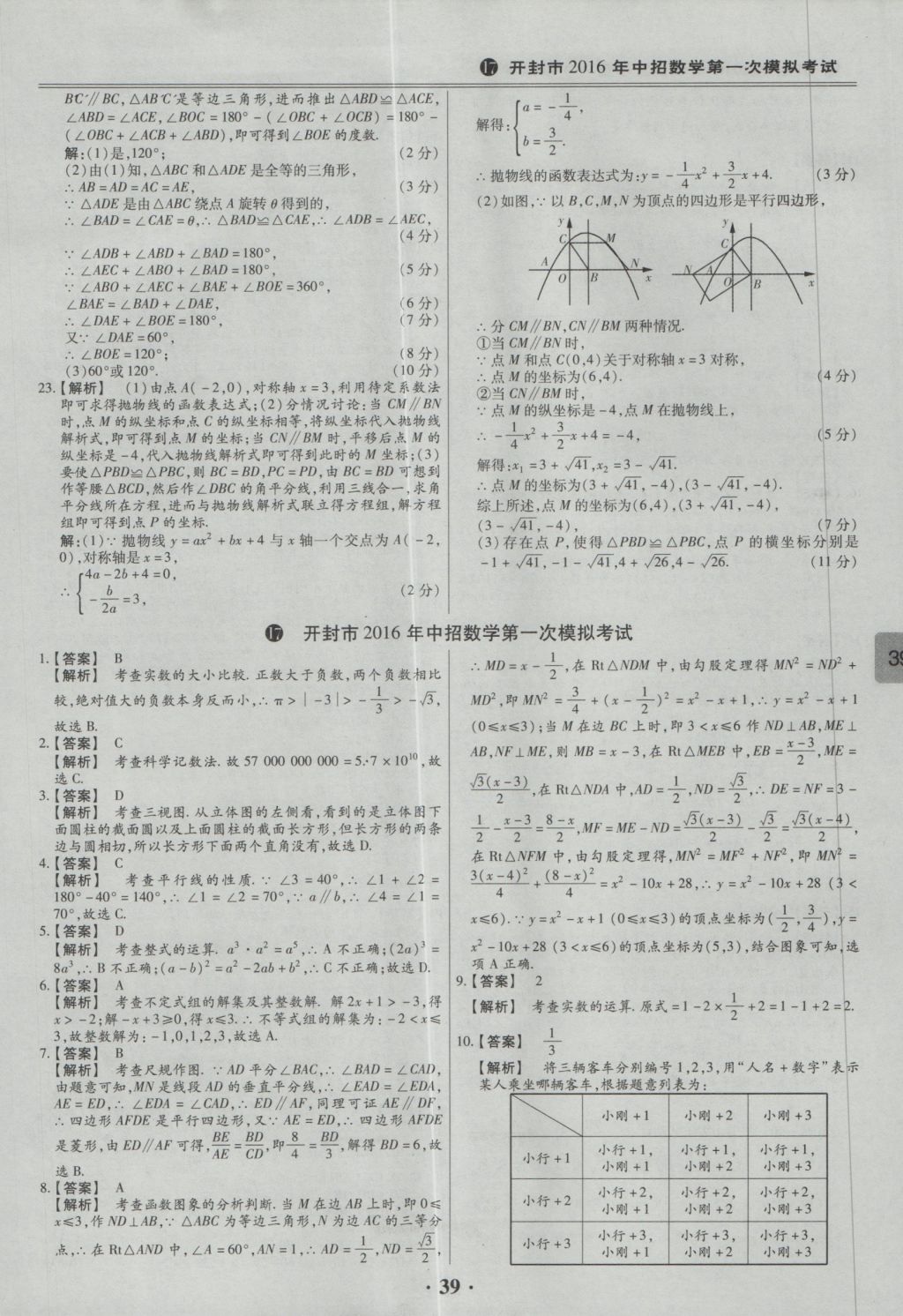 2017年鼎成教育河南中考模擬試卷精編巔峰31加2套數(shù)學(xué) 參考答案第41頁(yè)