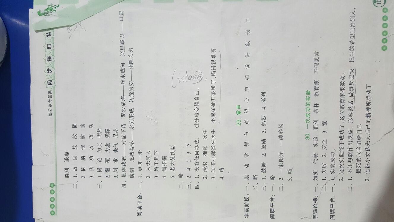 2016年浙江新课程三维目标测评同步课时特训三年级语文上册人教版 第13页