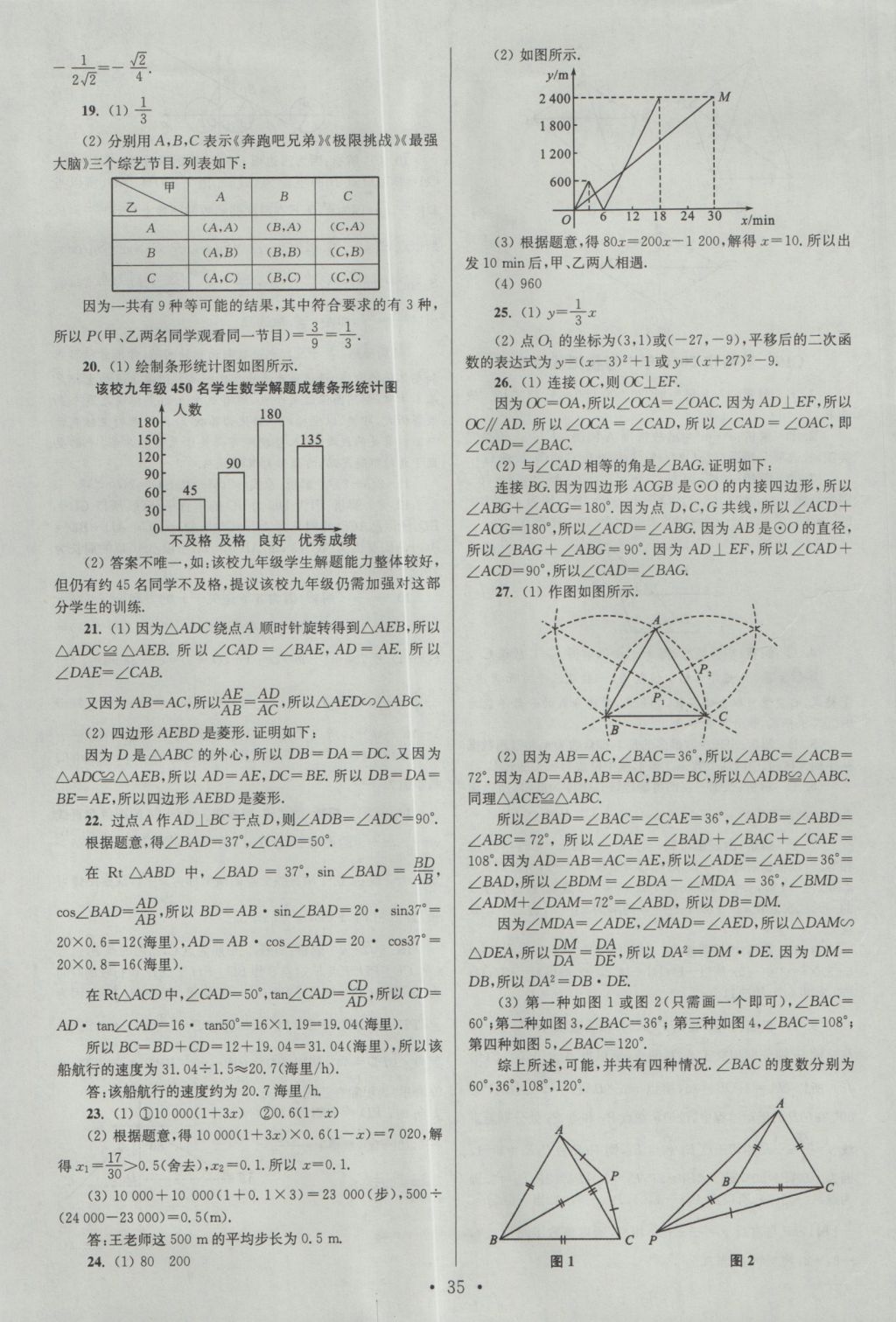 2017年江蘇13大市中考試卷與標(biāo)準(zhǔn)模擬優(yōu)化38套數(shù)學(xué) 參考答案第35頁