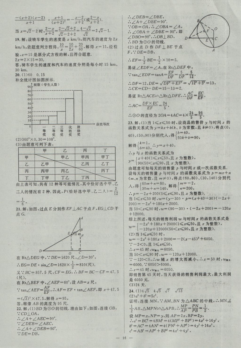 2017年智慧萬(wàn)羽湖北中考2016全國(guó)中考試題薈萃數(shù)學(xué) 參考答案第16頁(yè)