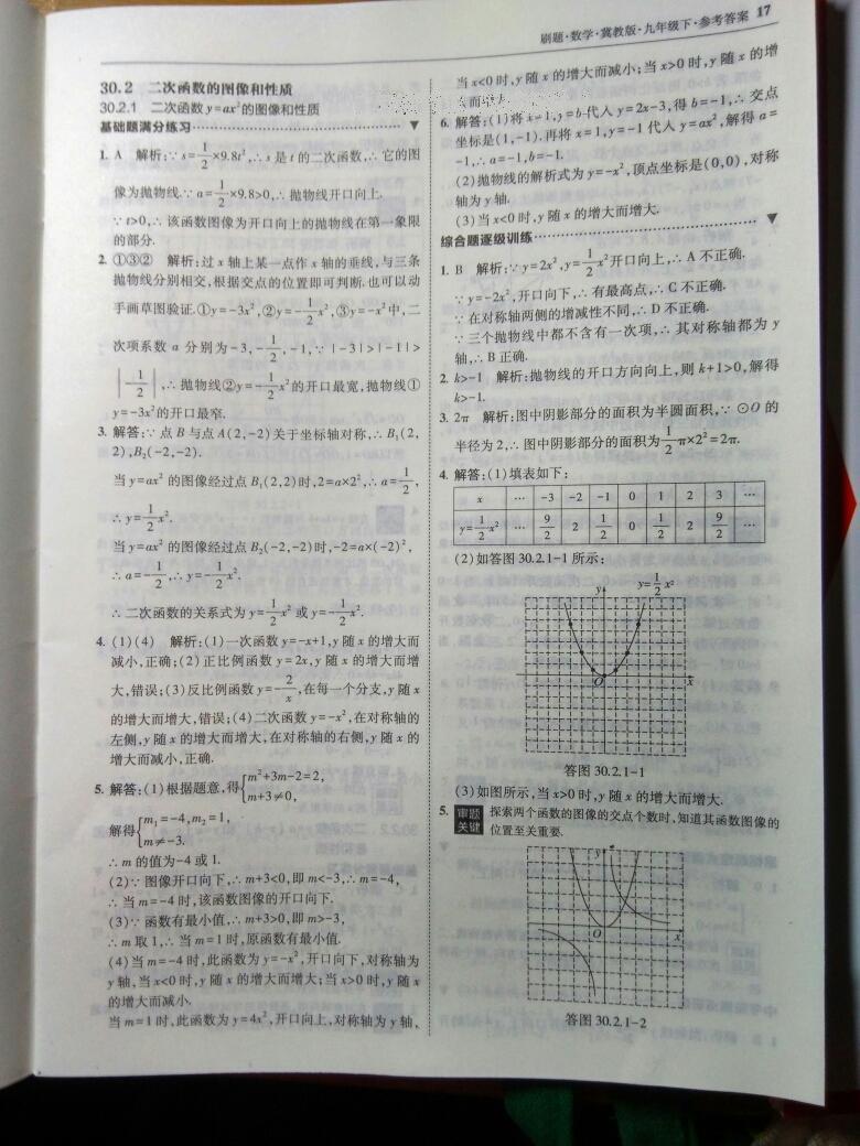 2016年北大綠卡刷題九年級數(shù)學(xué)下冊冀教版 第23頁