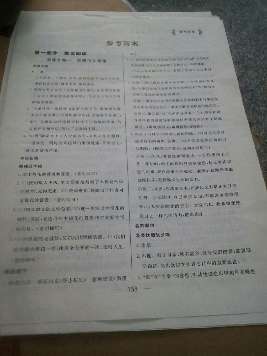 2016年師說(shuō)閱讀九年級(jí)語(yǔ)文中考版 第1頁(yè)