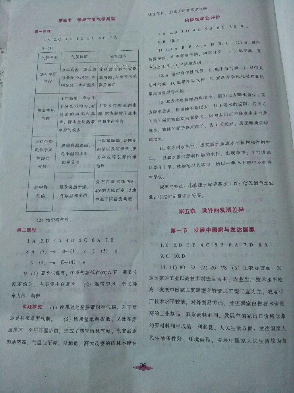 2016年自主合作探究新課程學(xué)習(xí)與評價七年級地理上冊湖南教育版 第22頁