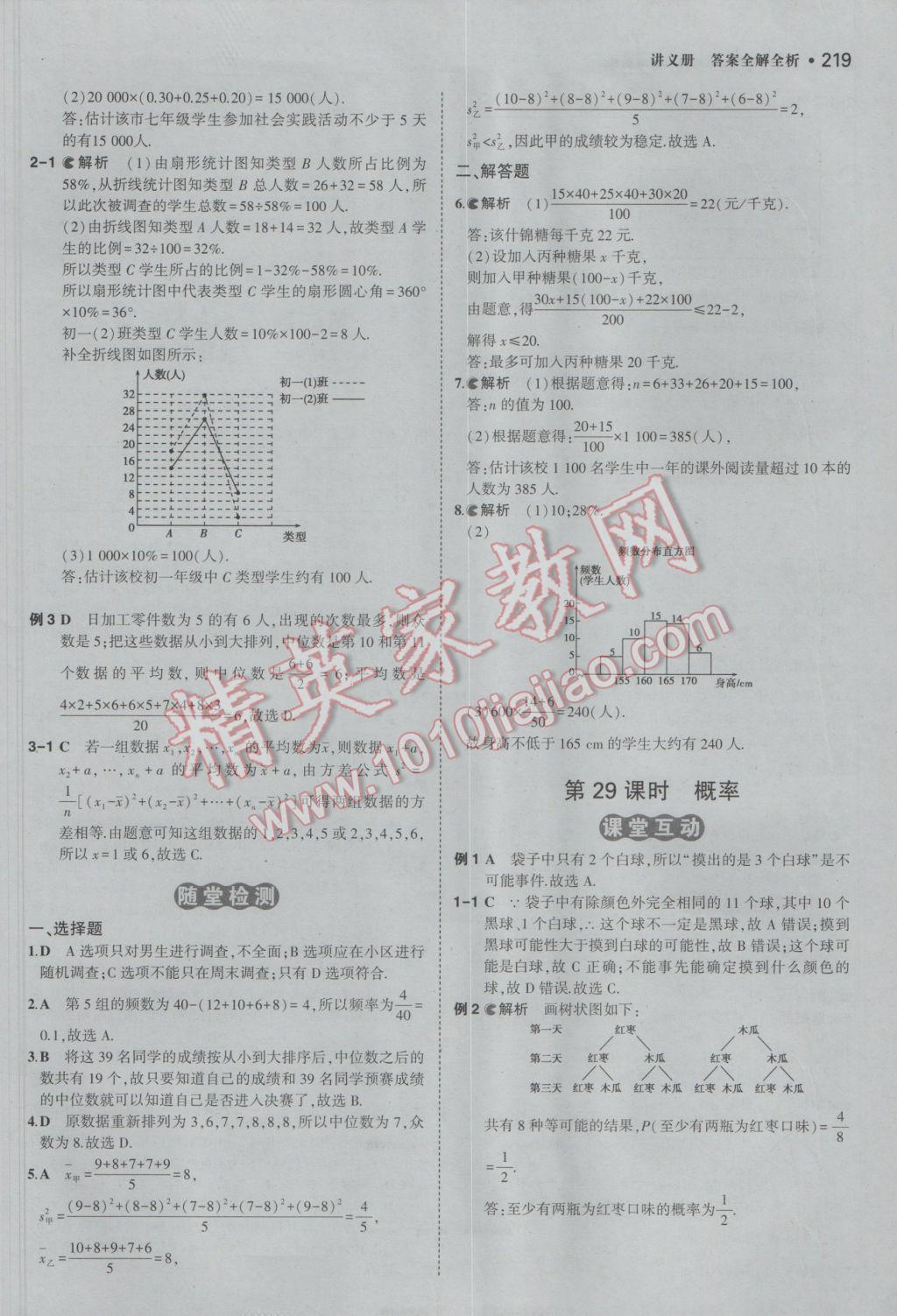 2017年3年中考2年模擬中考數(shù)學備考專用 參考答案第25頁