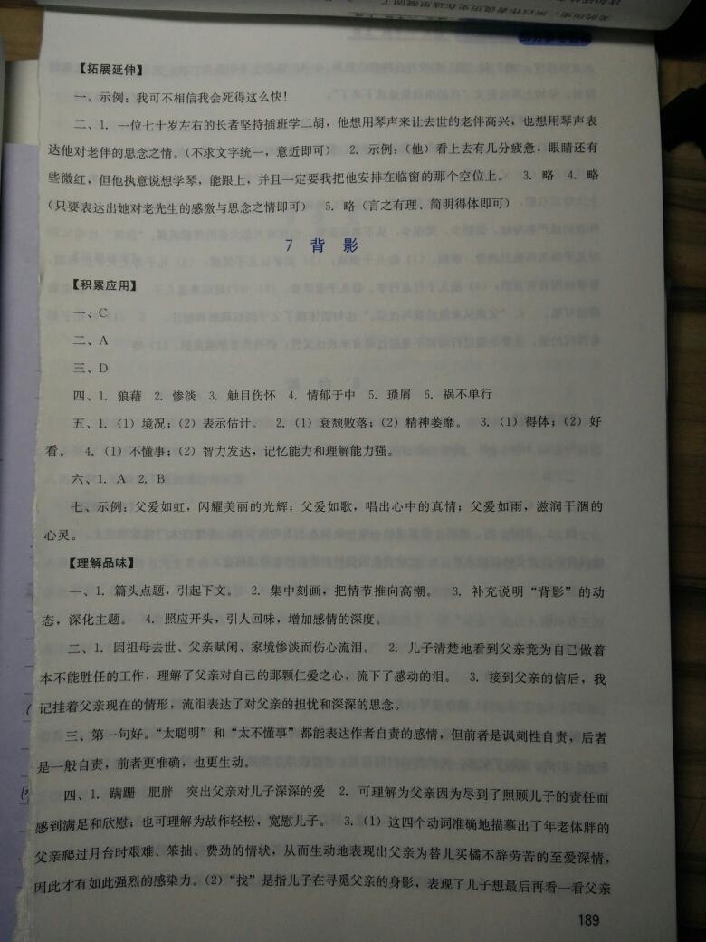 2016年新課程實(shí)踐與探究叢書(shū)八年級(jí)語(yǔ)文上冊(cè)人教版 第53頁(yè)