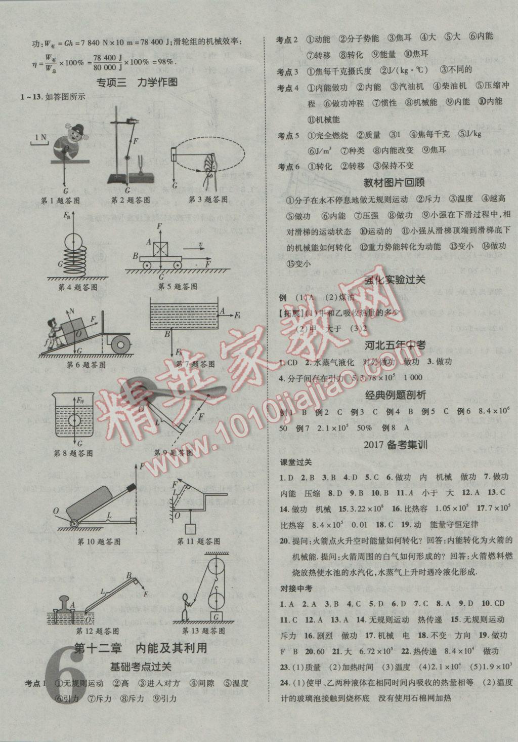 2017年河北中考加速度總復(fù)習(xí)物理 參考答案第11頁(yè)