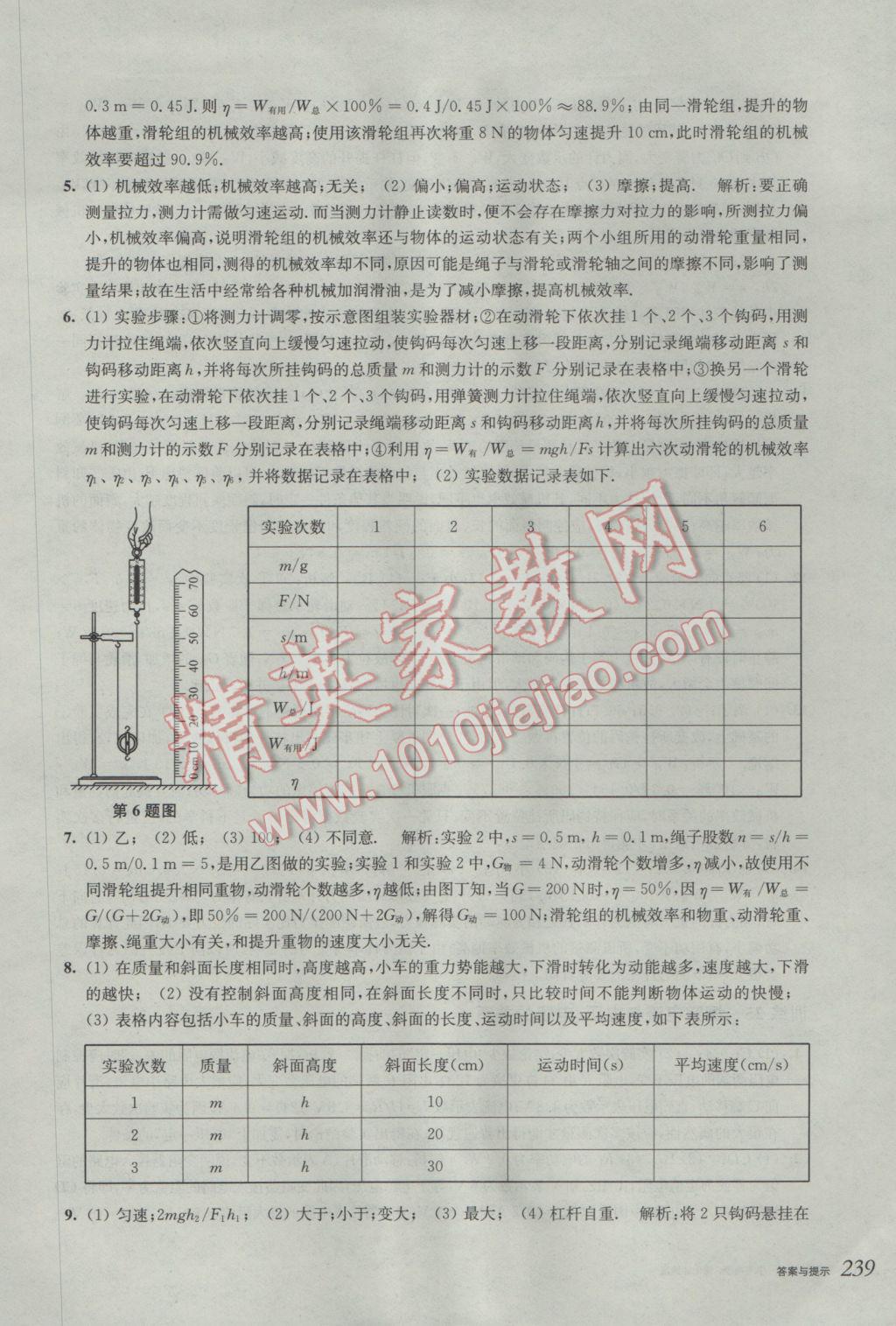 2017年挑戰(zhàn)壓軸題中考物理強化訓(xùn)練篇 參考答案第49頁