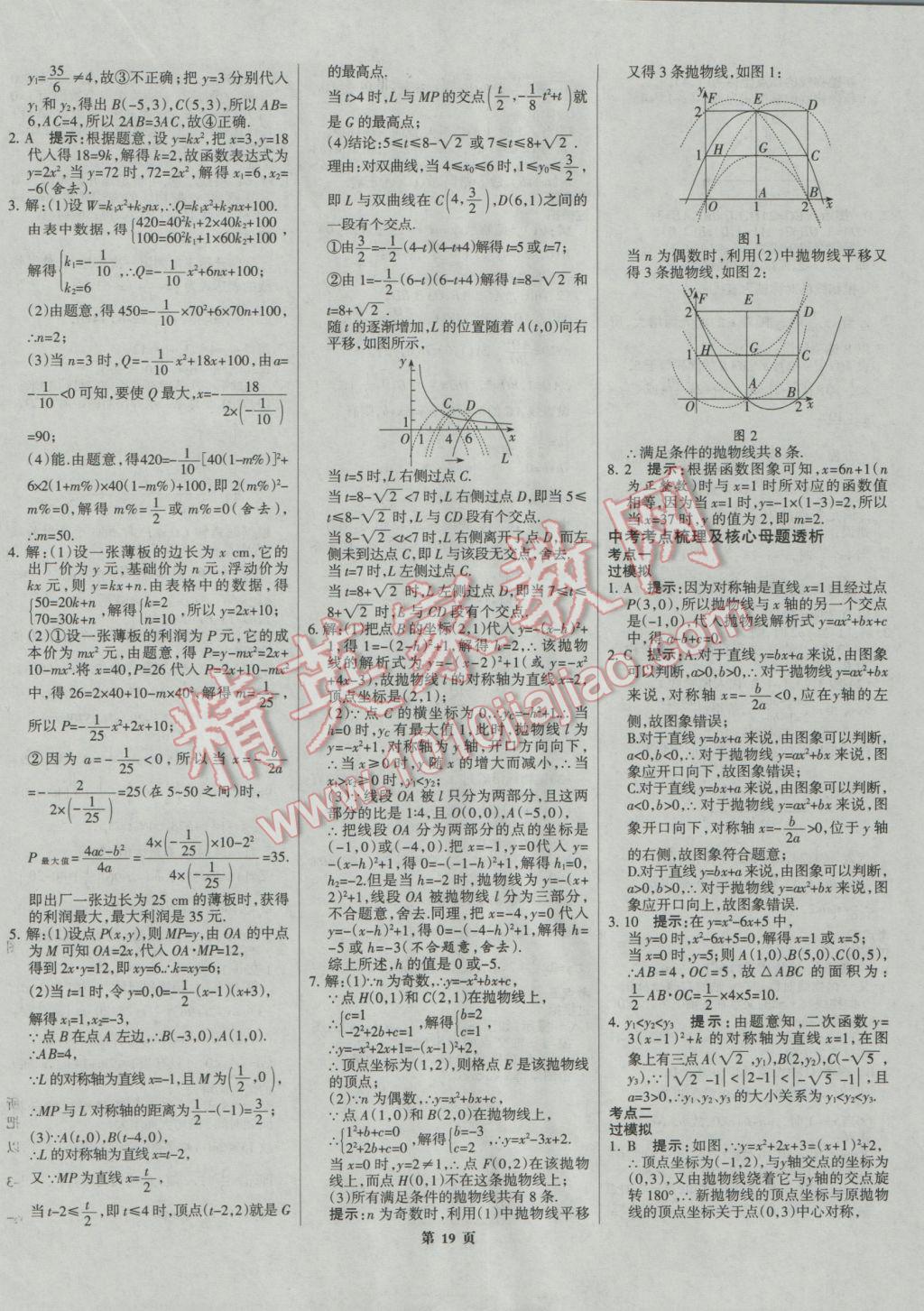 2017年全優(yōu)中考系統(tǒng)總復習數(shù)學河北專用 參考答案第19頁