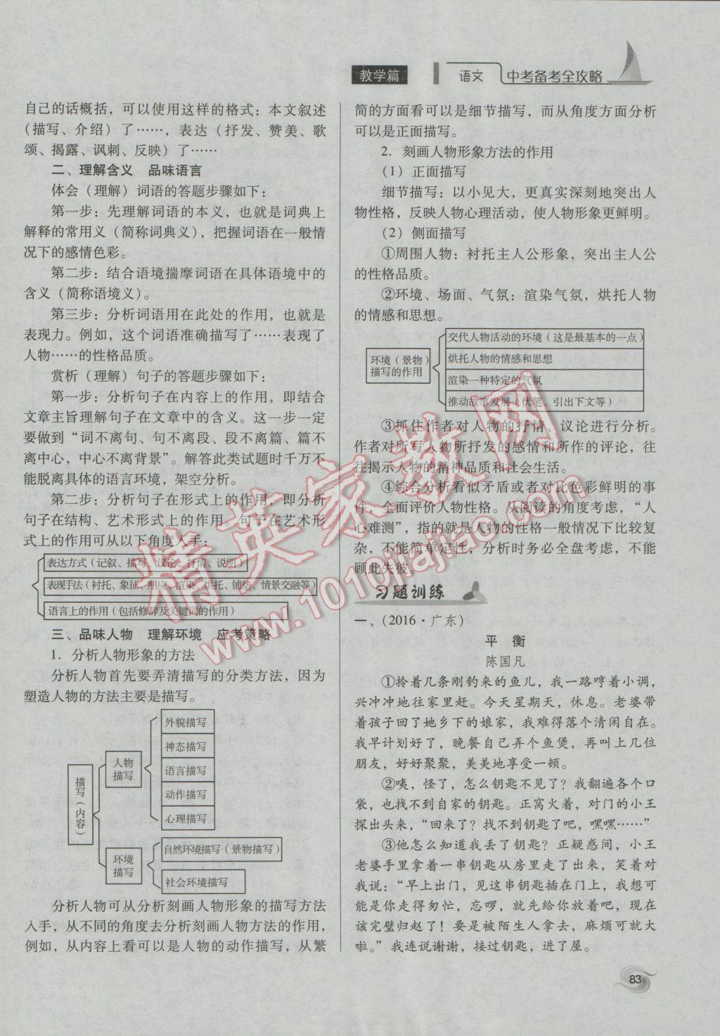 2017年中考備考全攻略語文 第二部分閱讀理解第88頁