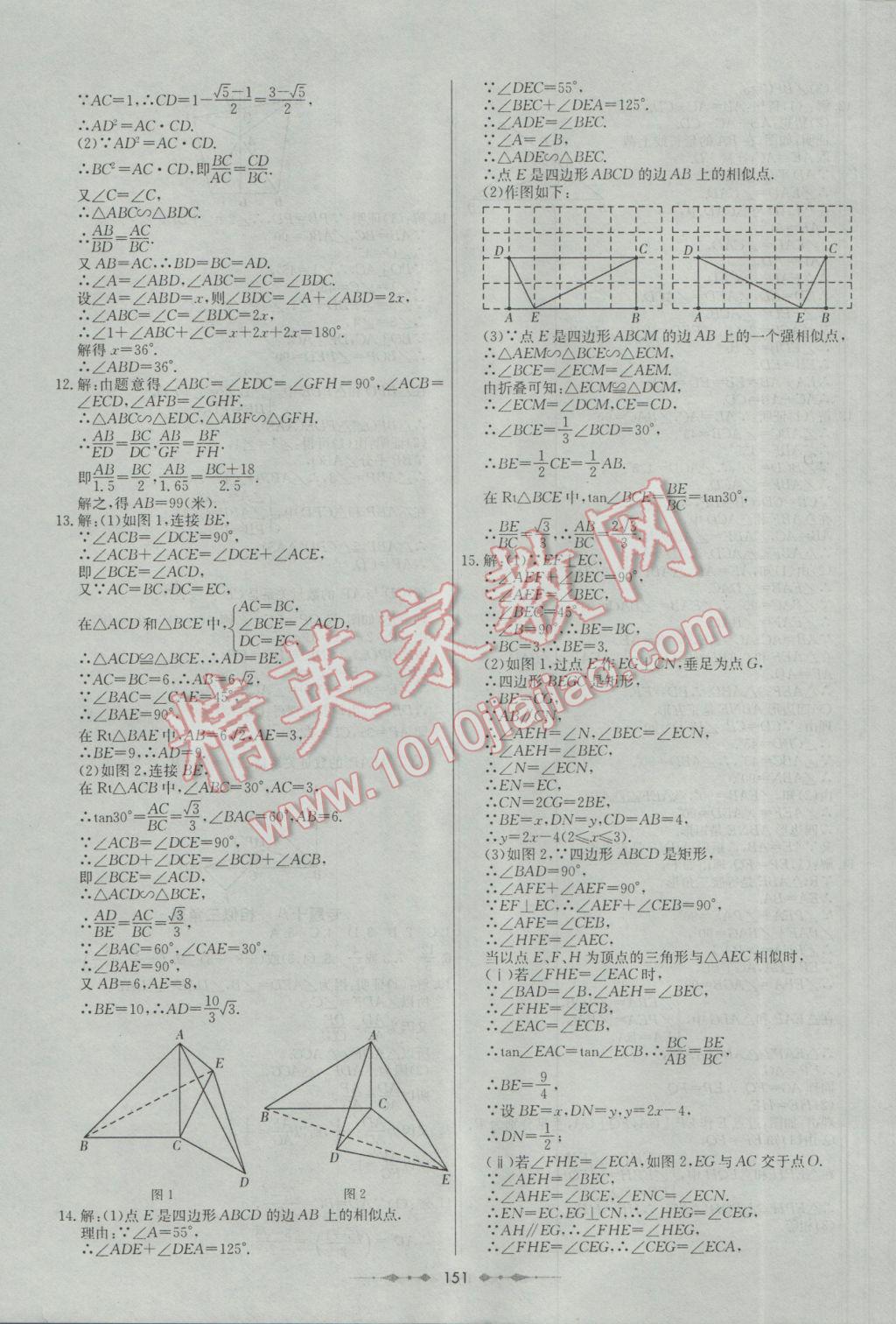 2017年中考專題總復(fù)習(xí)中考錦囊數(shù)學(xué) 參考答案第19頁(yè)