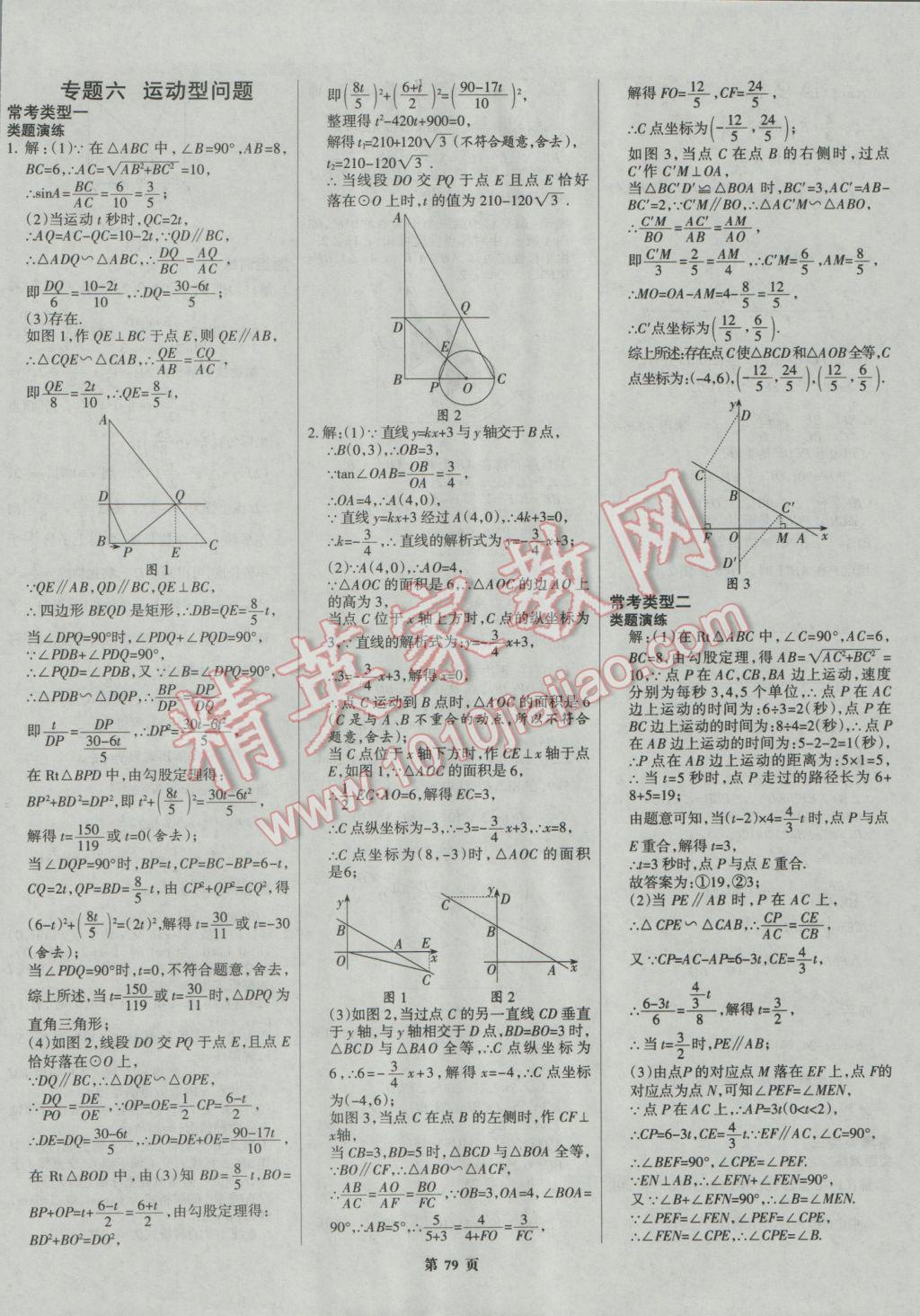 2017年全優(yōu)中考系統(tǒng)總復習數(shù)學河北專用 參考答案第79頁