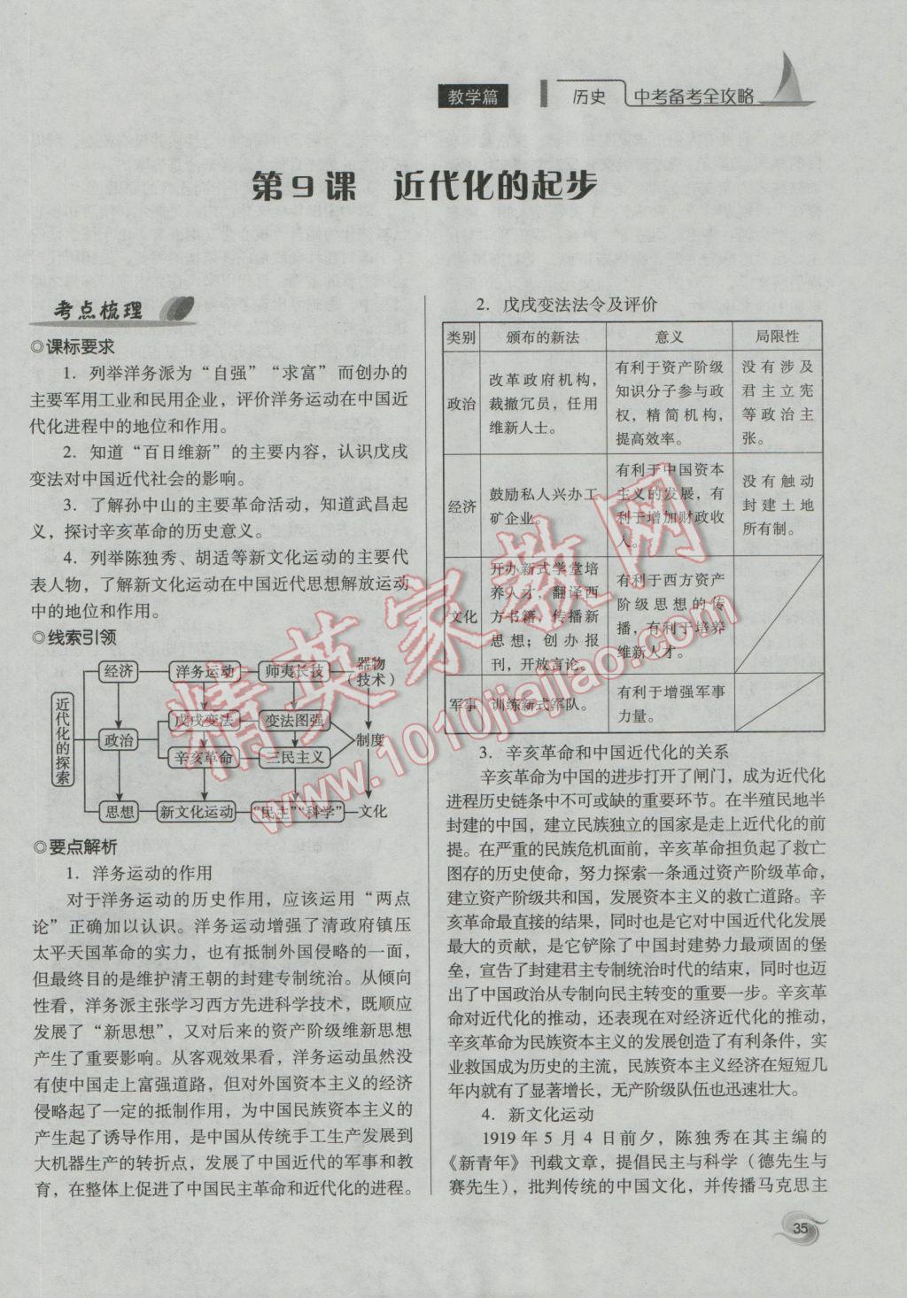 2017年中考備考全攻略歷史 第二部分第58頁(yè)