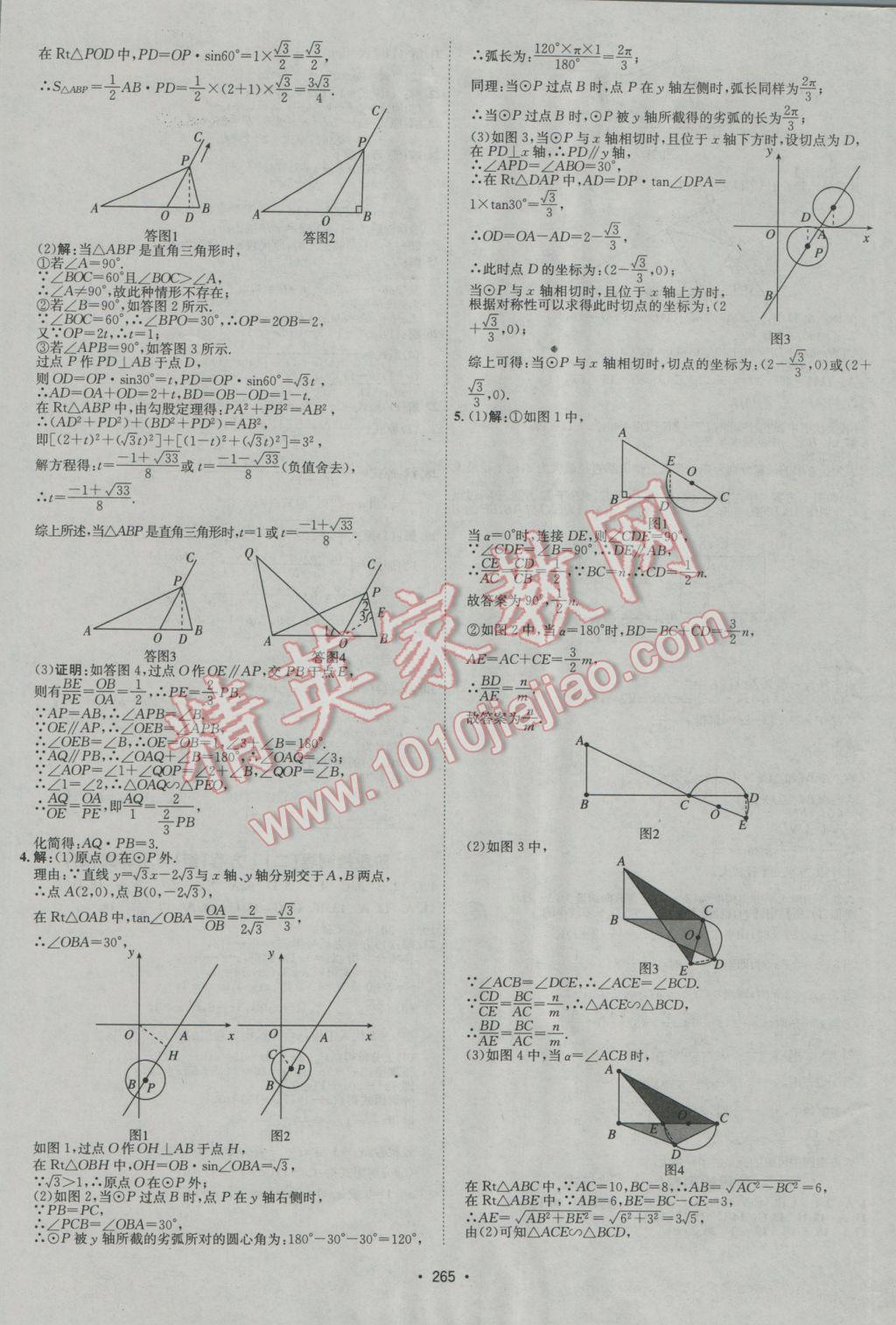 2017年中考專題講練數(shù)學(xué)河北專版 參考答案第25頁