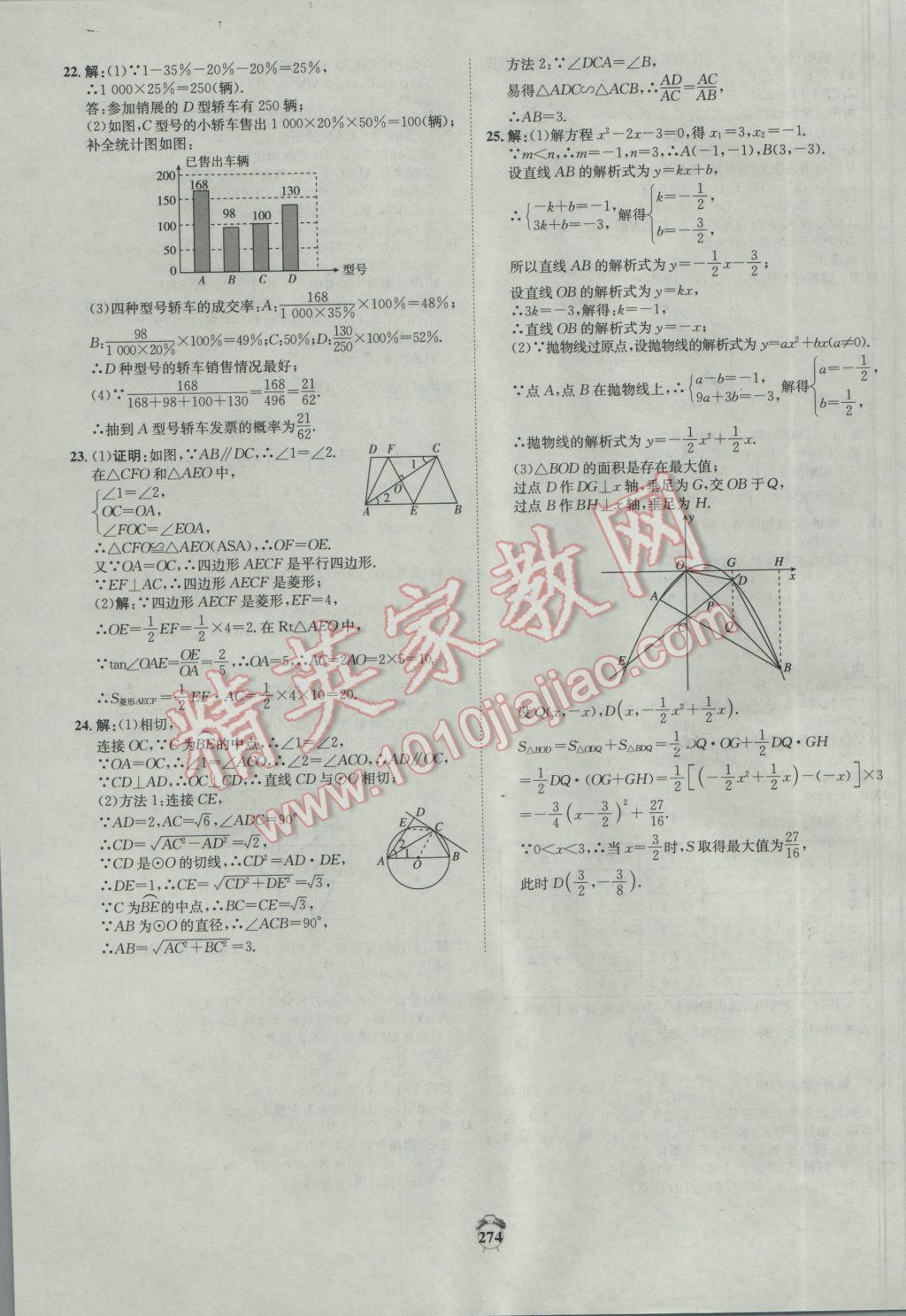 2017年專題分類卷3年中考2年模擬數(shù)學(xué) 參考答案第64頁(yè)