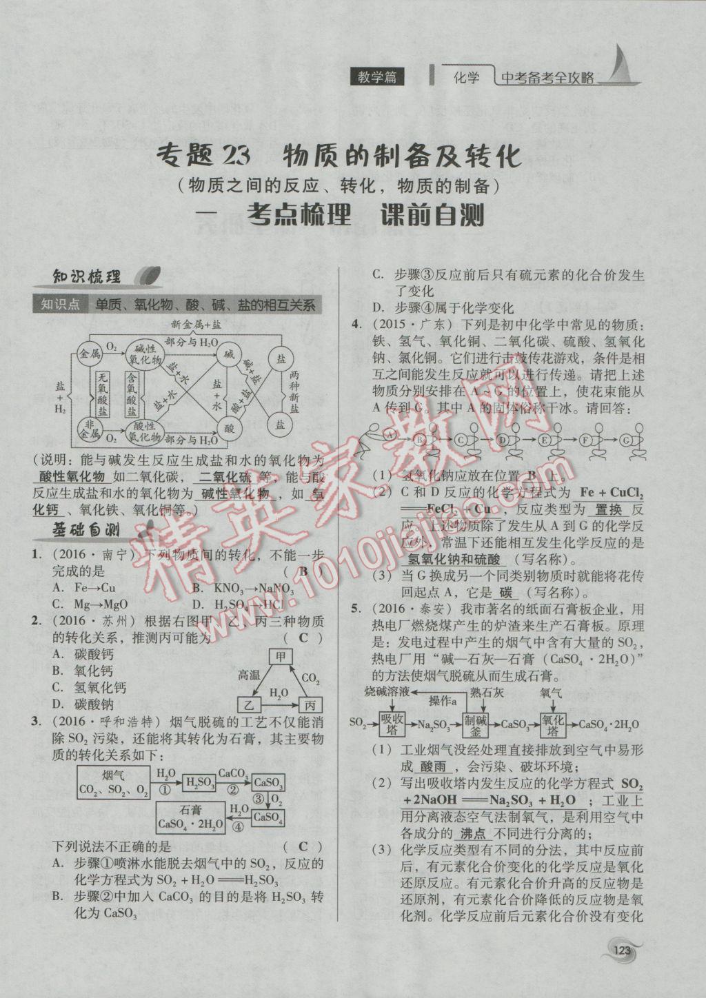 2017年中考備考全攻略化學(xué) 專(zhuān)題21-32第123頁(yè)